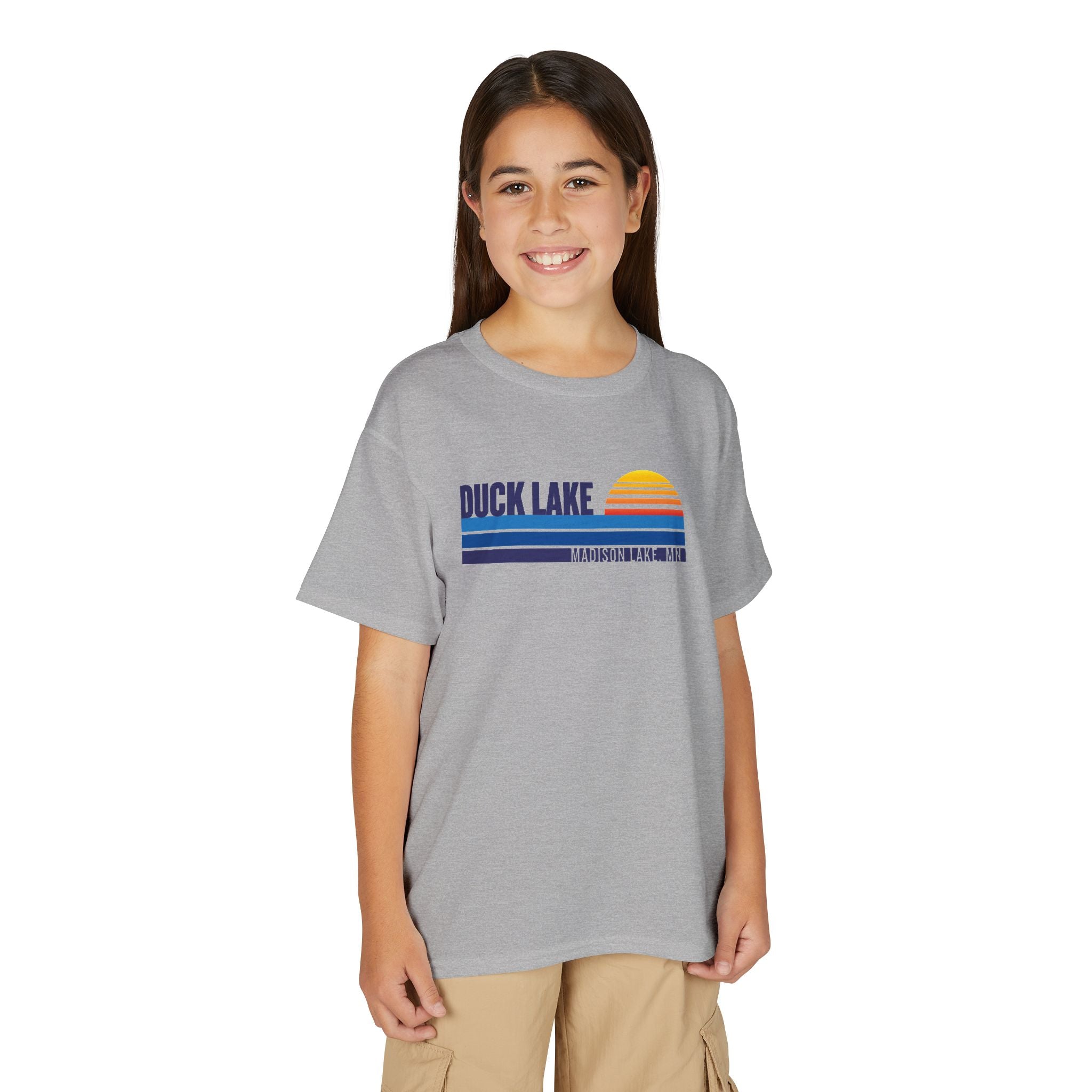 Duck Lake Retro Sunset Kids Tee