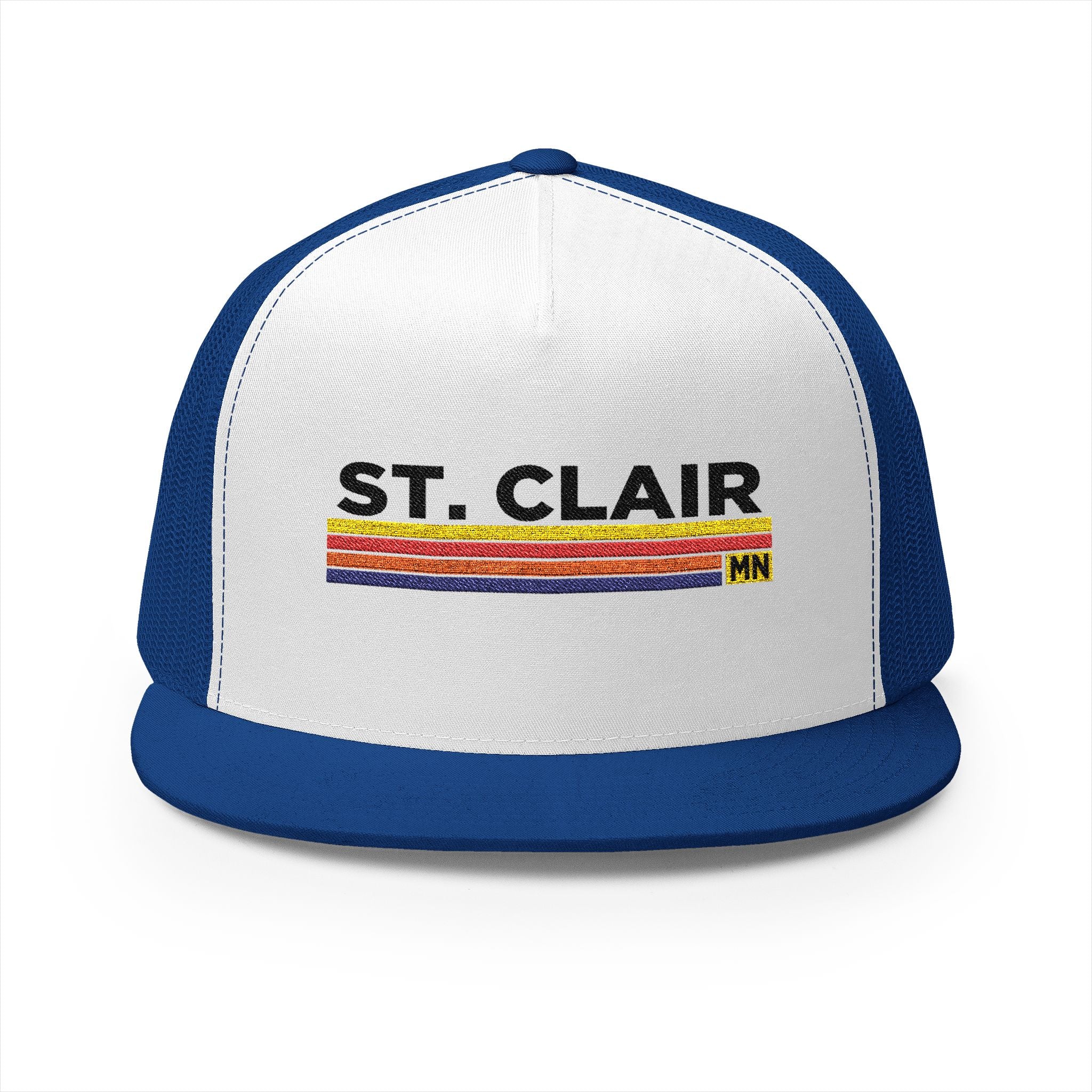 St. Clair Embroidered 5 Panel Trucker Cap