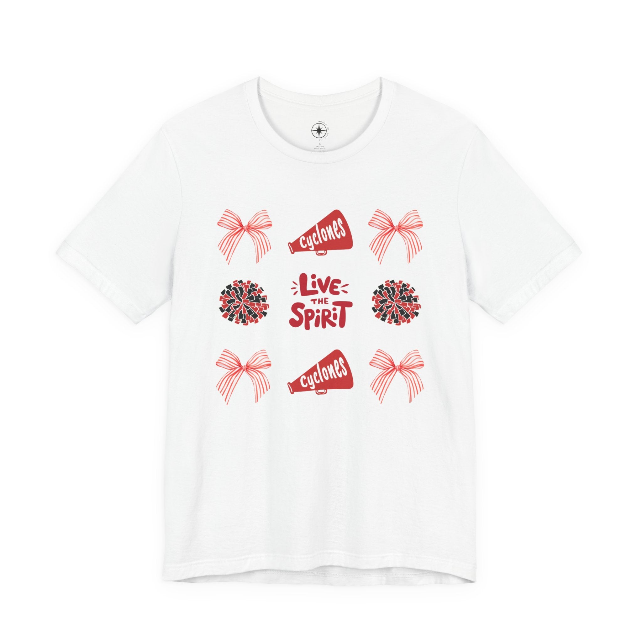 Live the Spirit Cyclone Cheerleading T-shirt