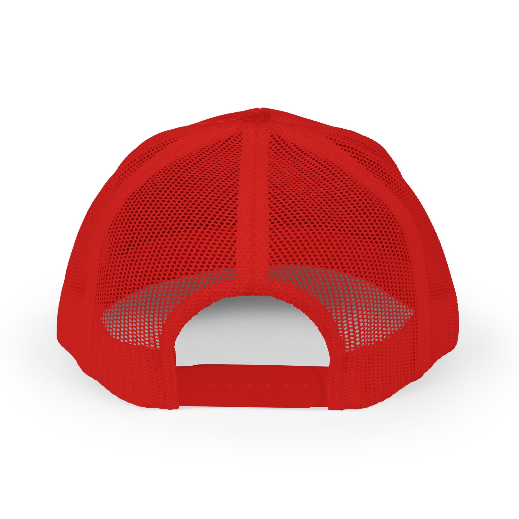 Duck Lake Patch Trucker Hat — Retro Stripe Snapback Cap