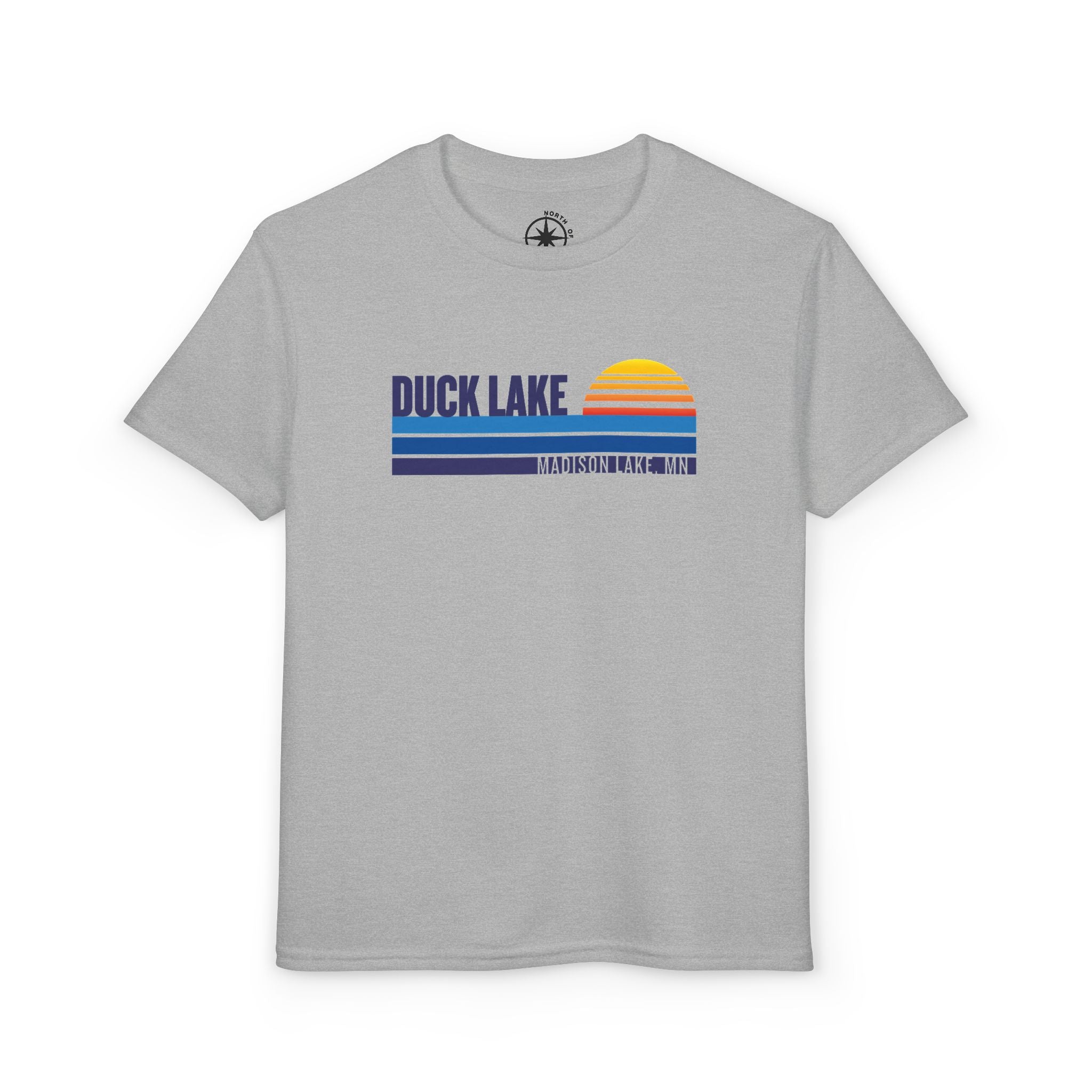 Duck Lake Retro Sunset Kids Tee