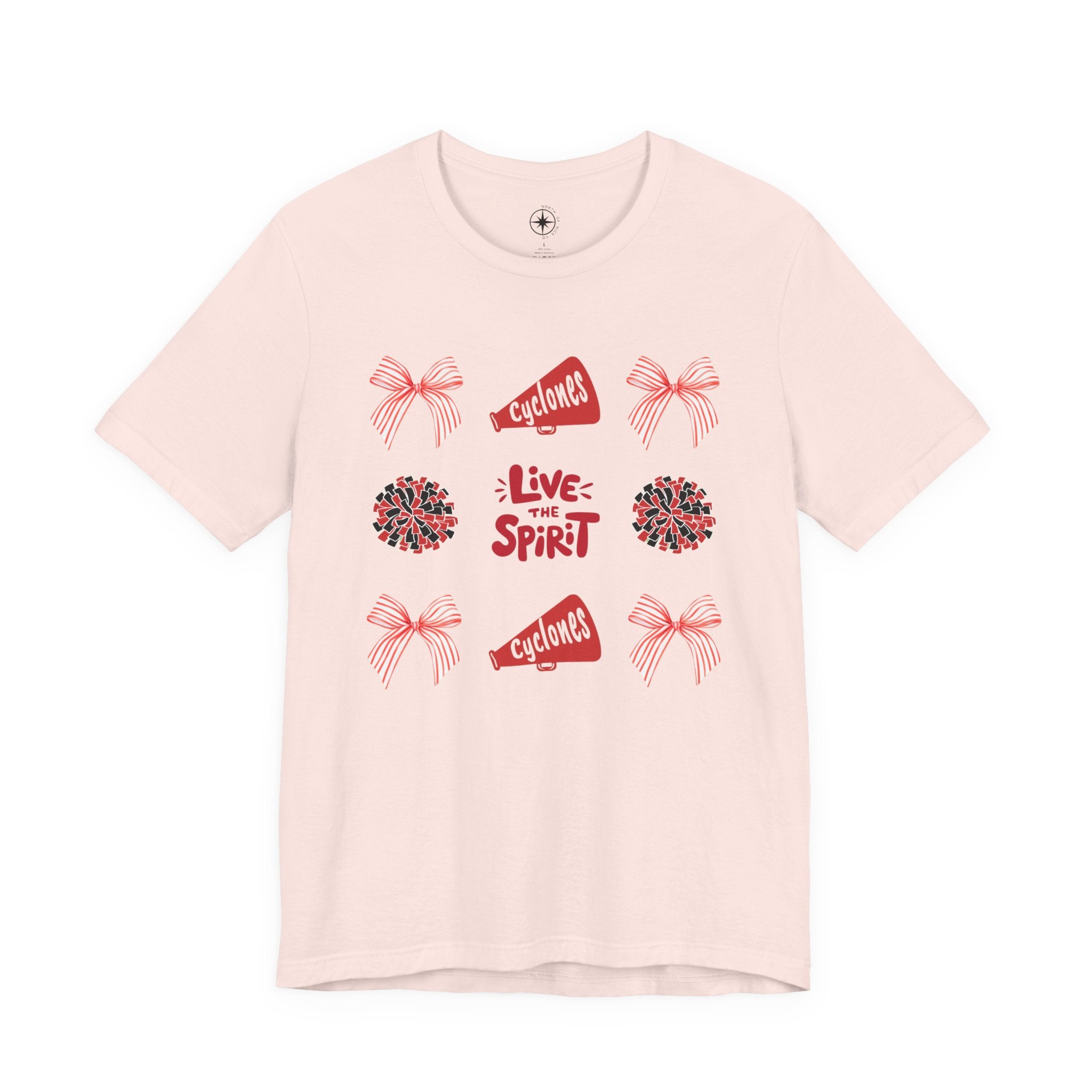 Live the Spirit Cyclone Cheerleading T-shirt