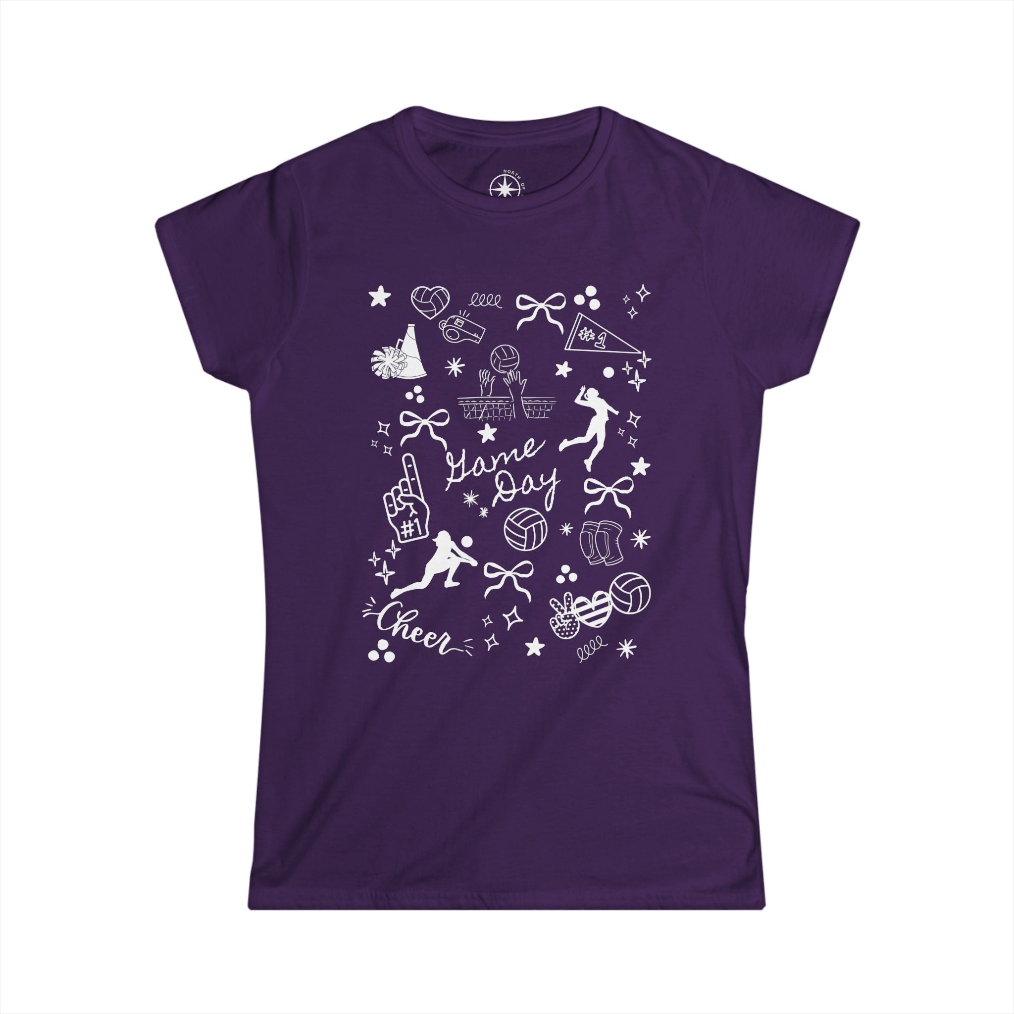 Volleyball Game Day Women's Softstyle Tee