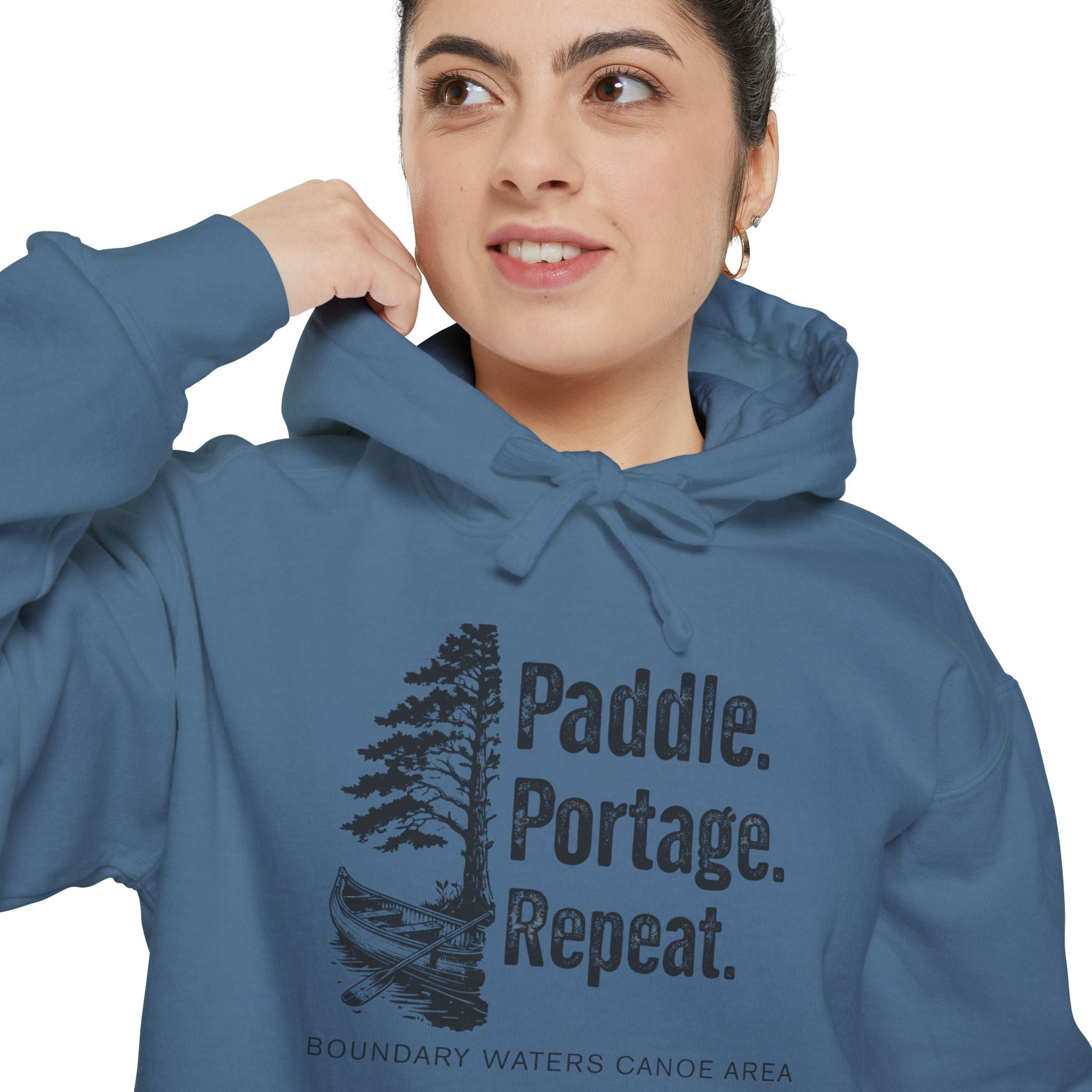 Paddle. Portage. Repeat. Hoodie