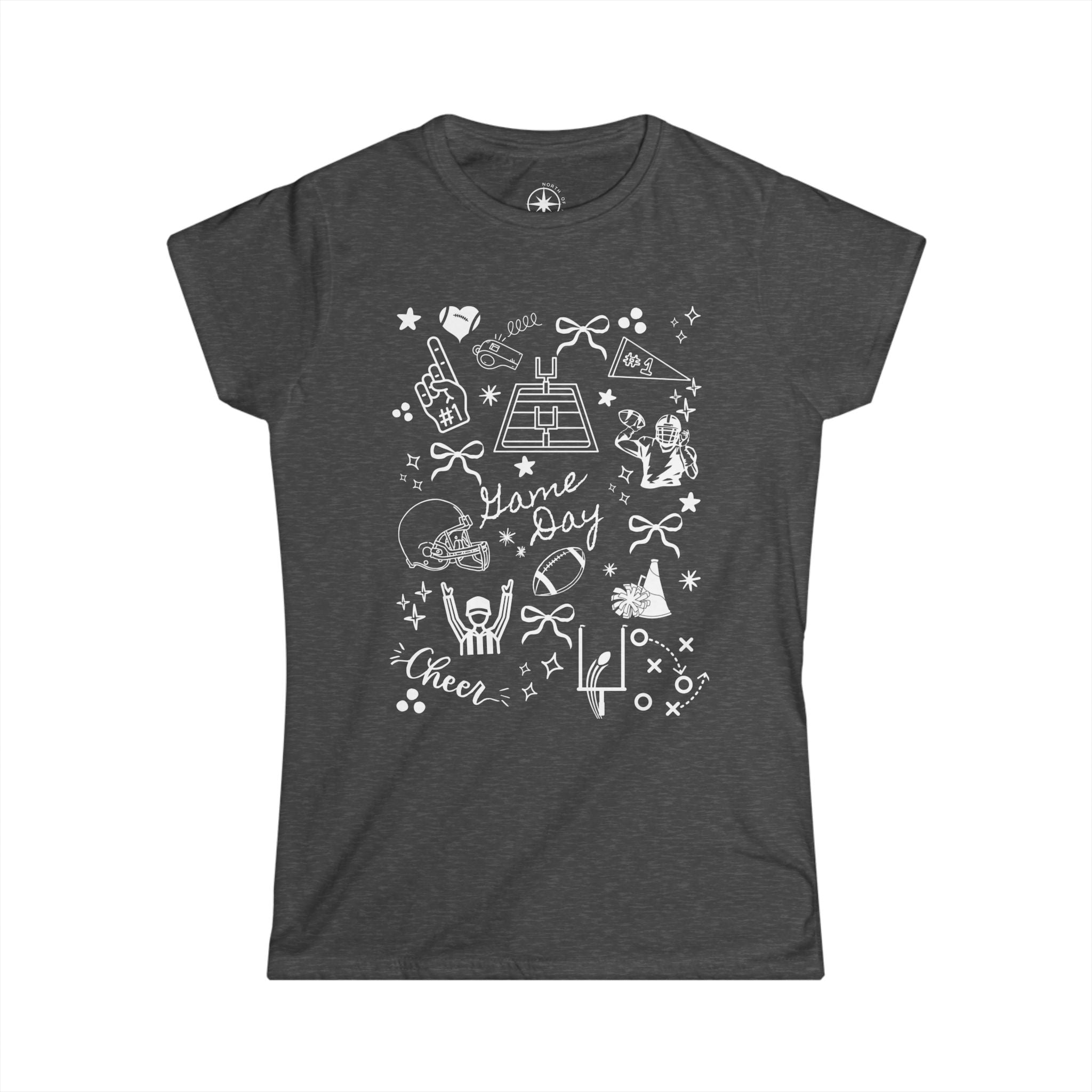 Football Game Day Women's Softstyle Tee