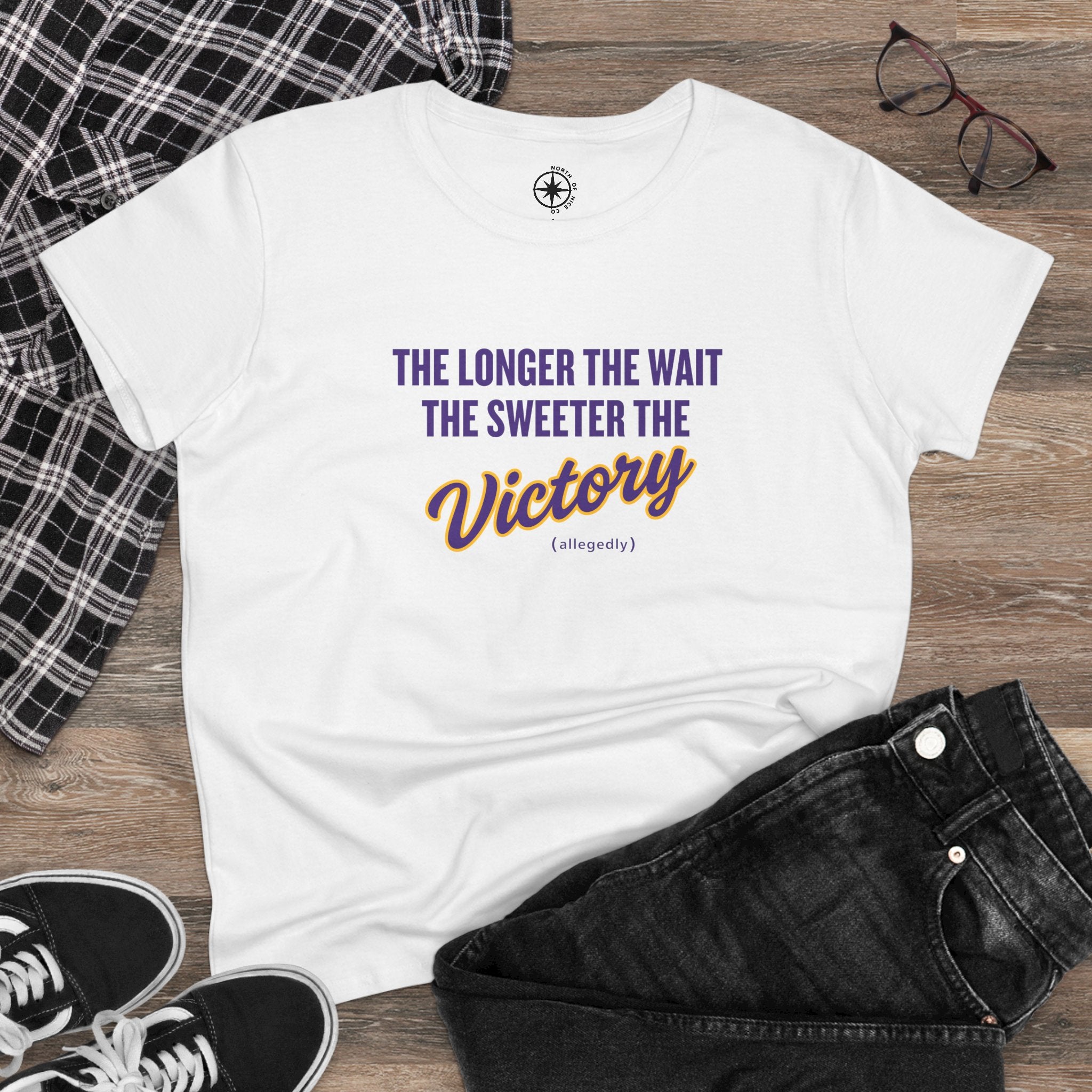 The Longer the Wait MN Football T-shirt (Women's fit)