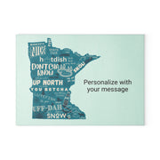 Personalized Minnesota Glass Cutting Board