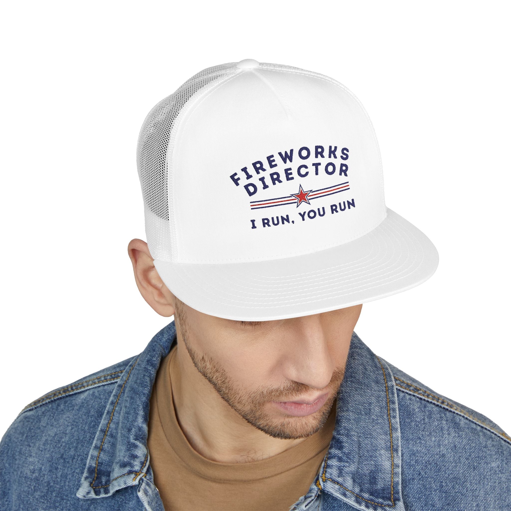 Embroidered Trucker Cap - Fireworks Director