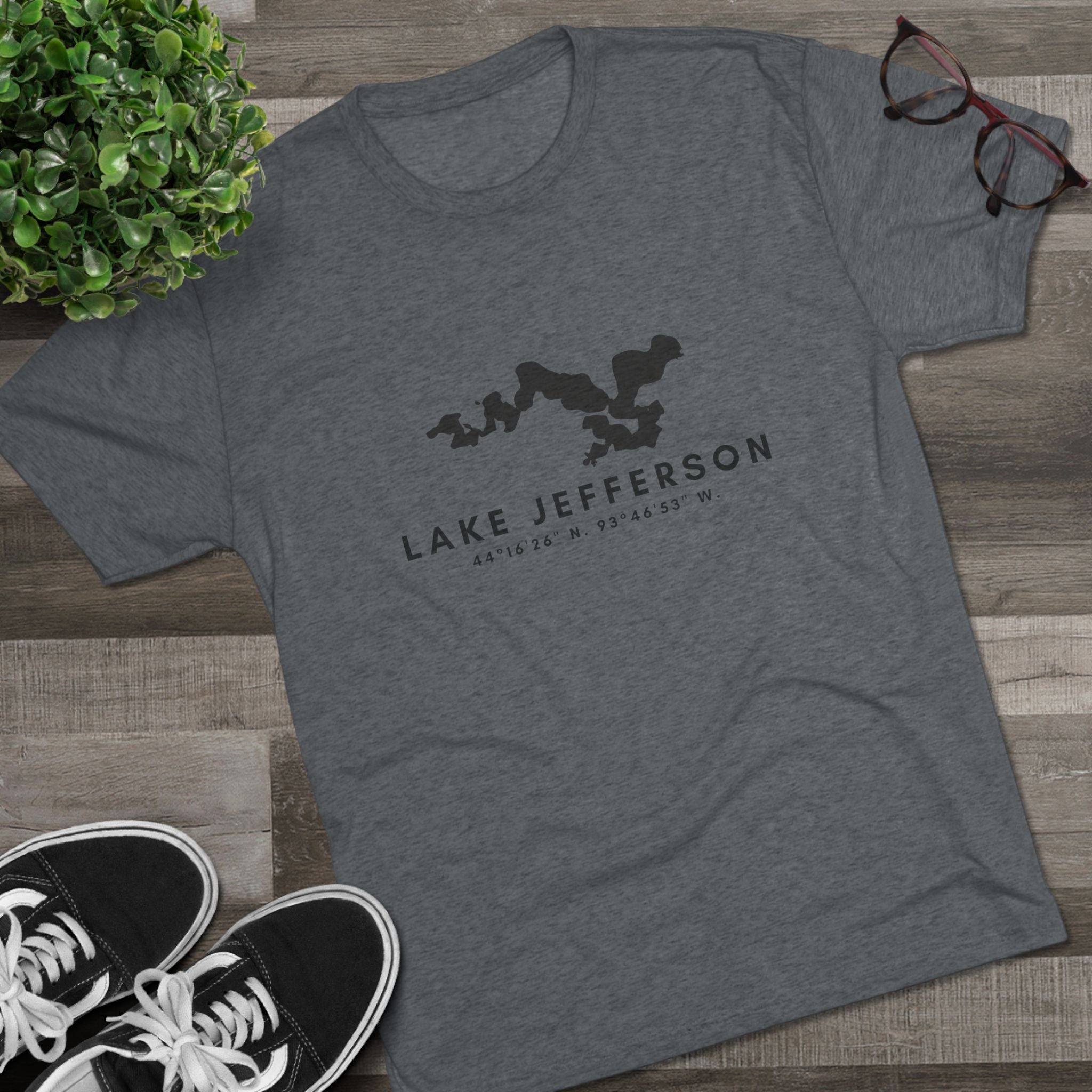 Lake Jefferson Map Tee