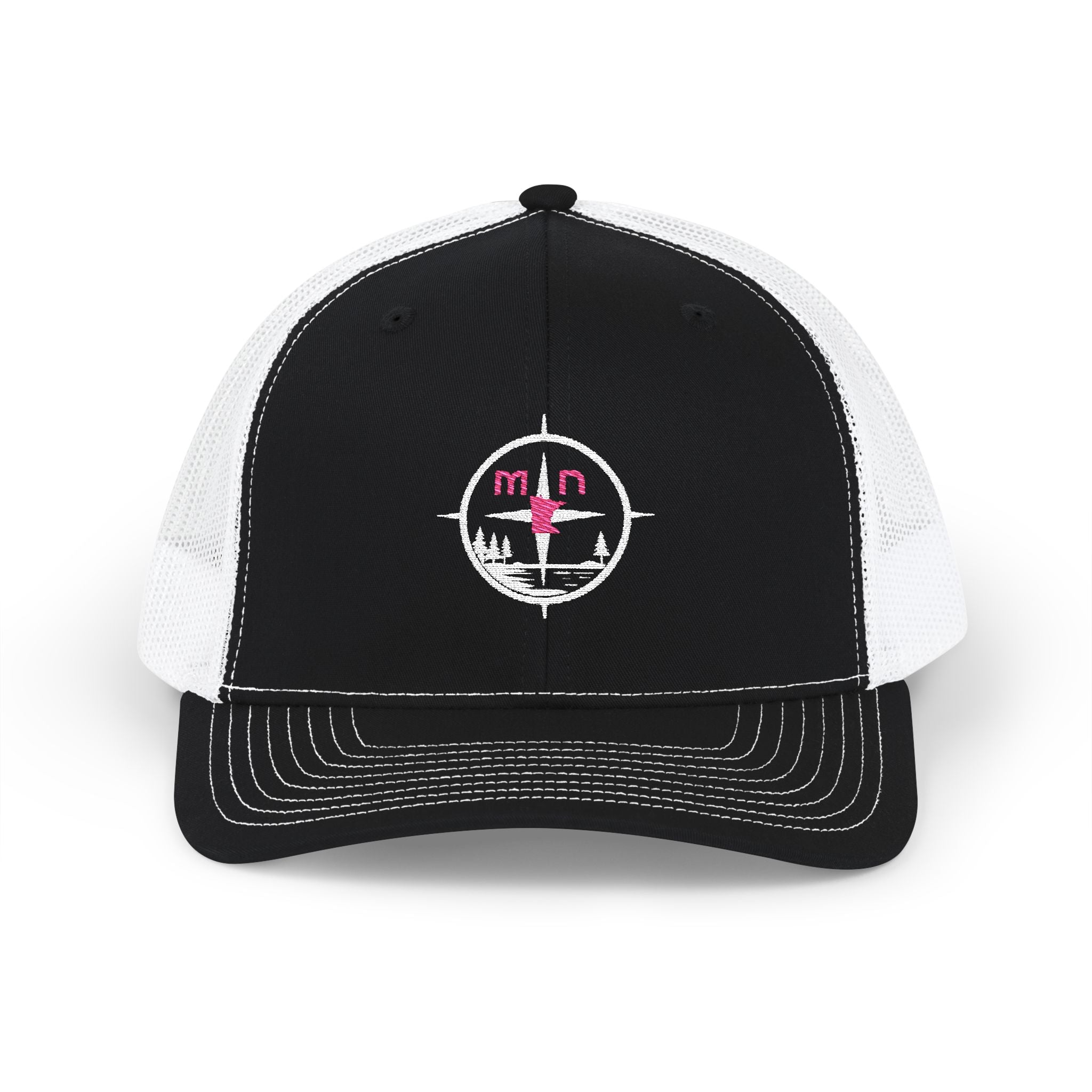 Embroidered MN Snapback Trucker Cap, Hat with Est 1858