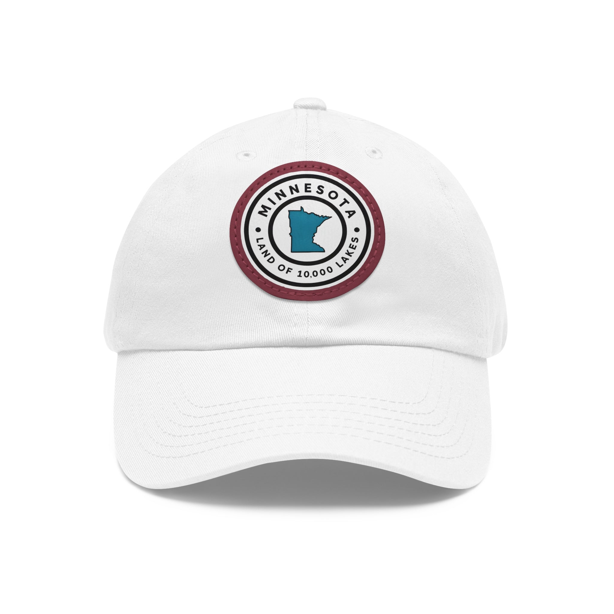 Minnesota Dad Hat with Leather Patch