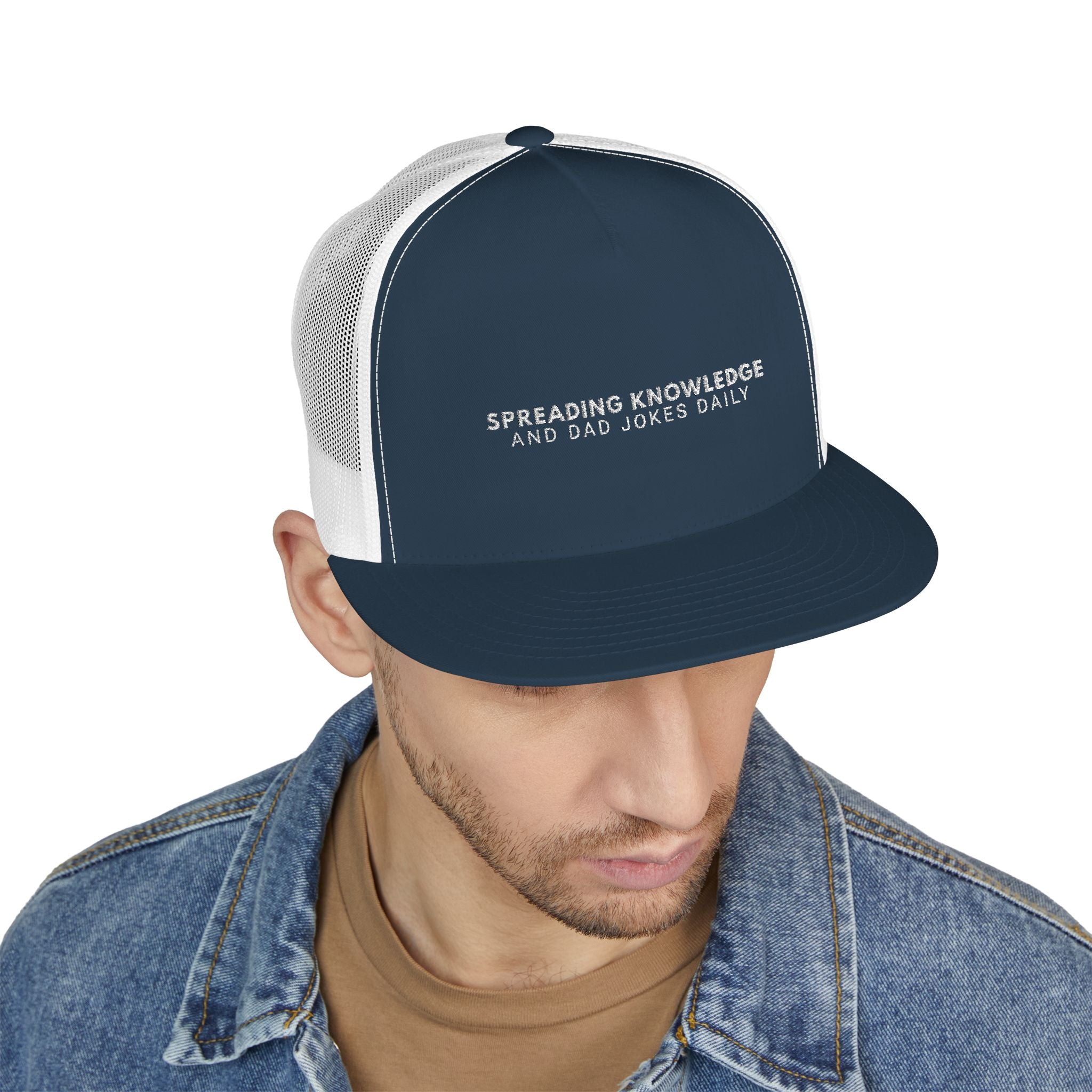 Spreading Knowledge & Dad Jokes Daily Embroidered Hat