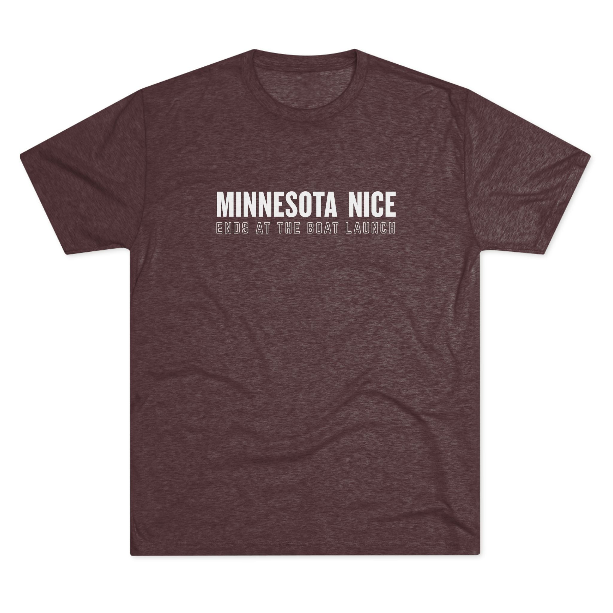 Minnesota Nice Boat Launch T‑Shirt — 'Minnesota Nice Ends at the Boat Launch' Crew Tee