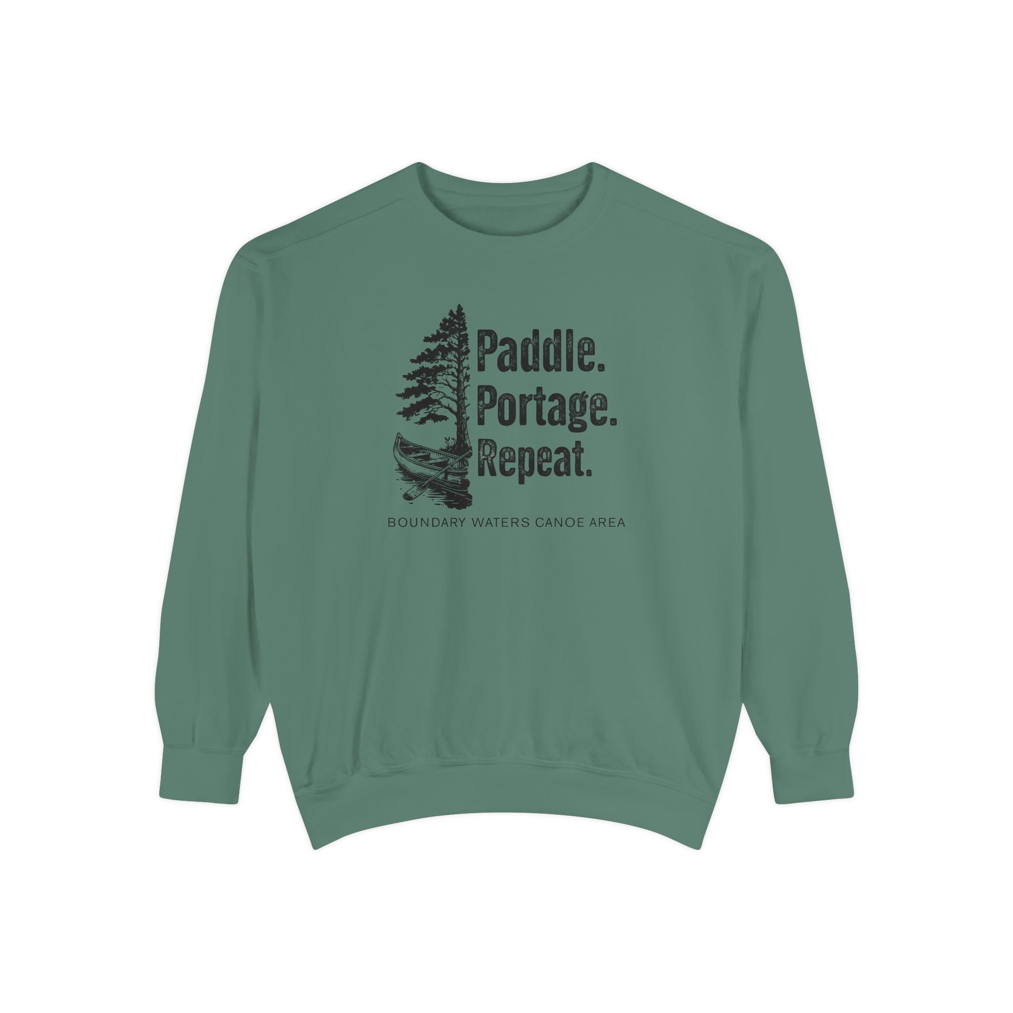 Paddle. Portage. Repeat. Crewneck Sweatshirt