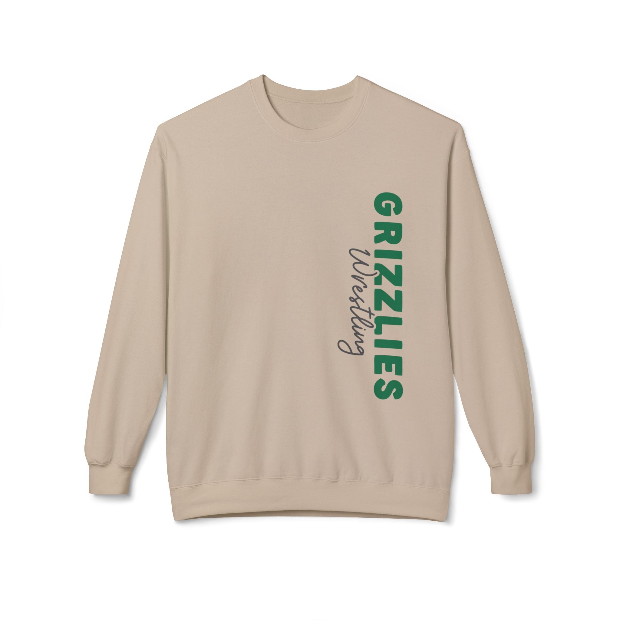 Grizzlies Wrestling Sweatshirt | Cozy Fleece Crewneck | Perfect for Sports Events, Gifts, and Team Spirit