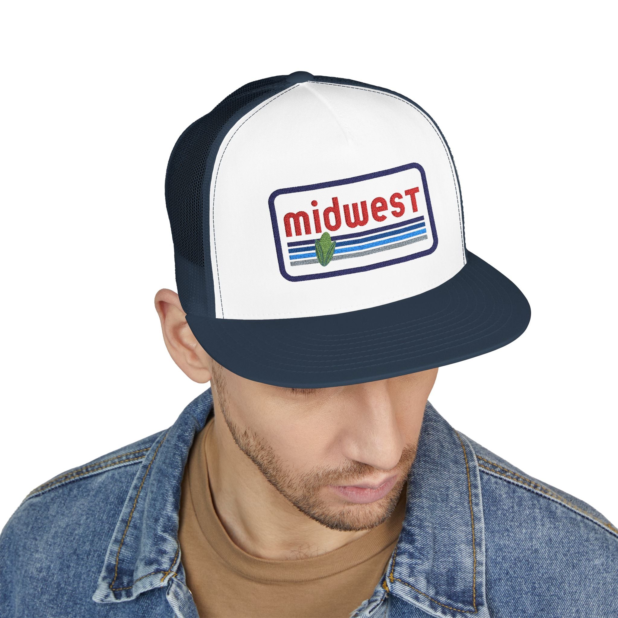 Midwest Embroidered 5 Panel Trucker Cap