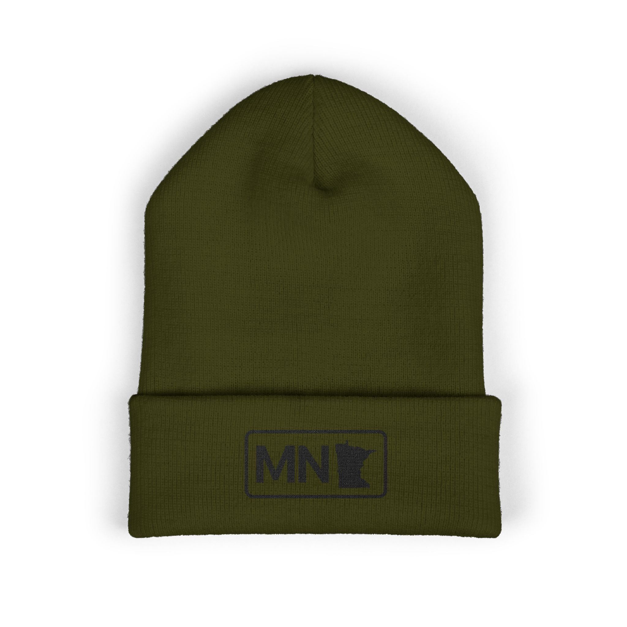 Classic Cuffed Beanie with Minnesota Black Embroidery