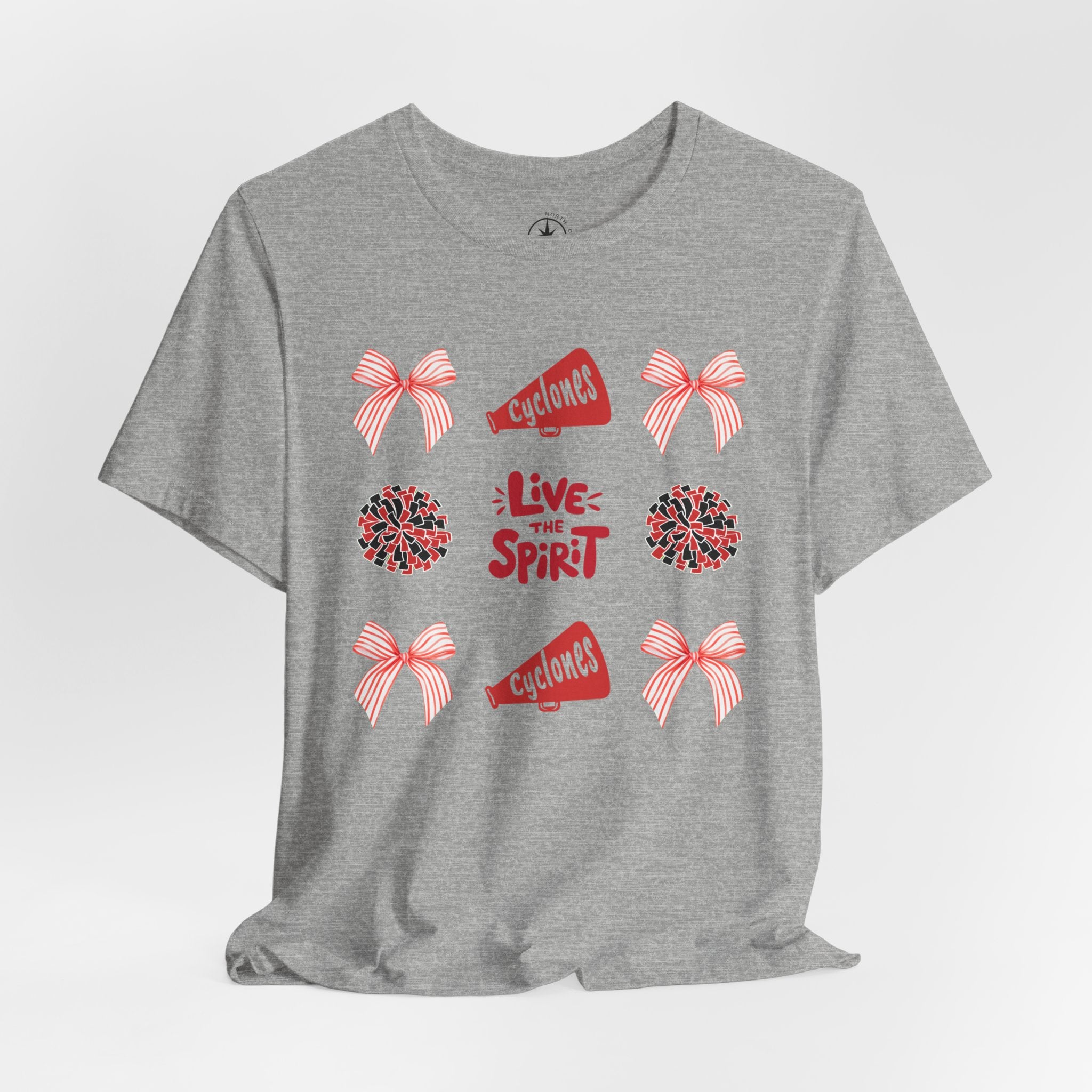 Live the Spirit Cyclone Cheerleading T-shirt