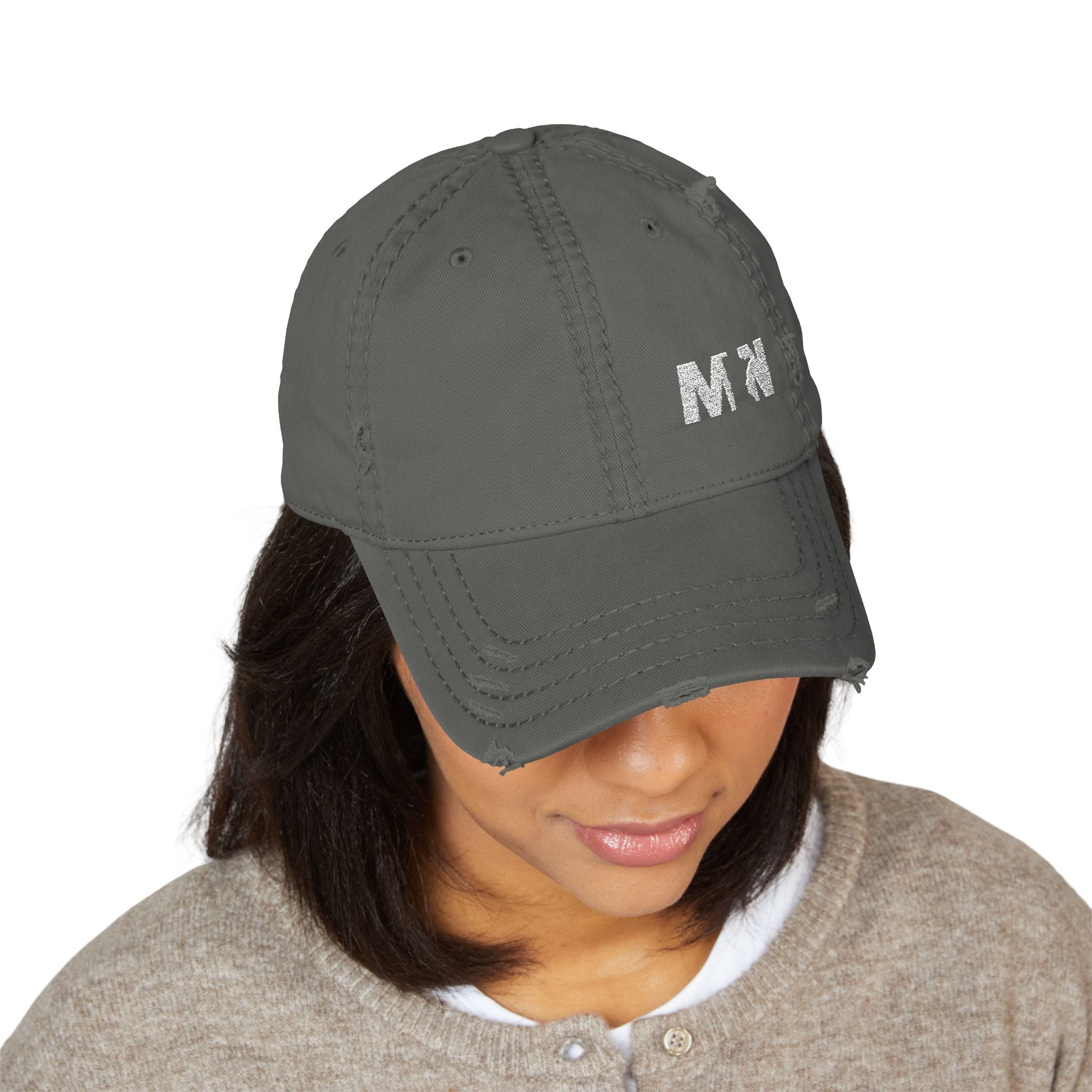 Distressed Embroidered MN Dad Hat