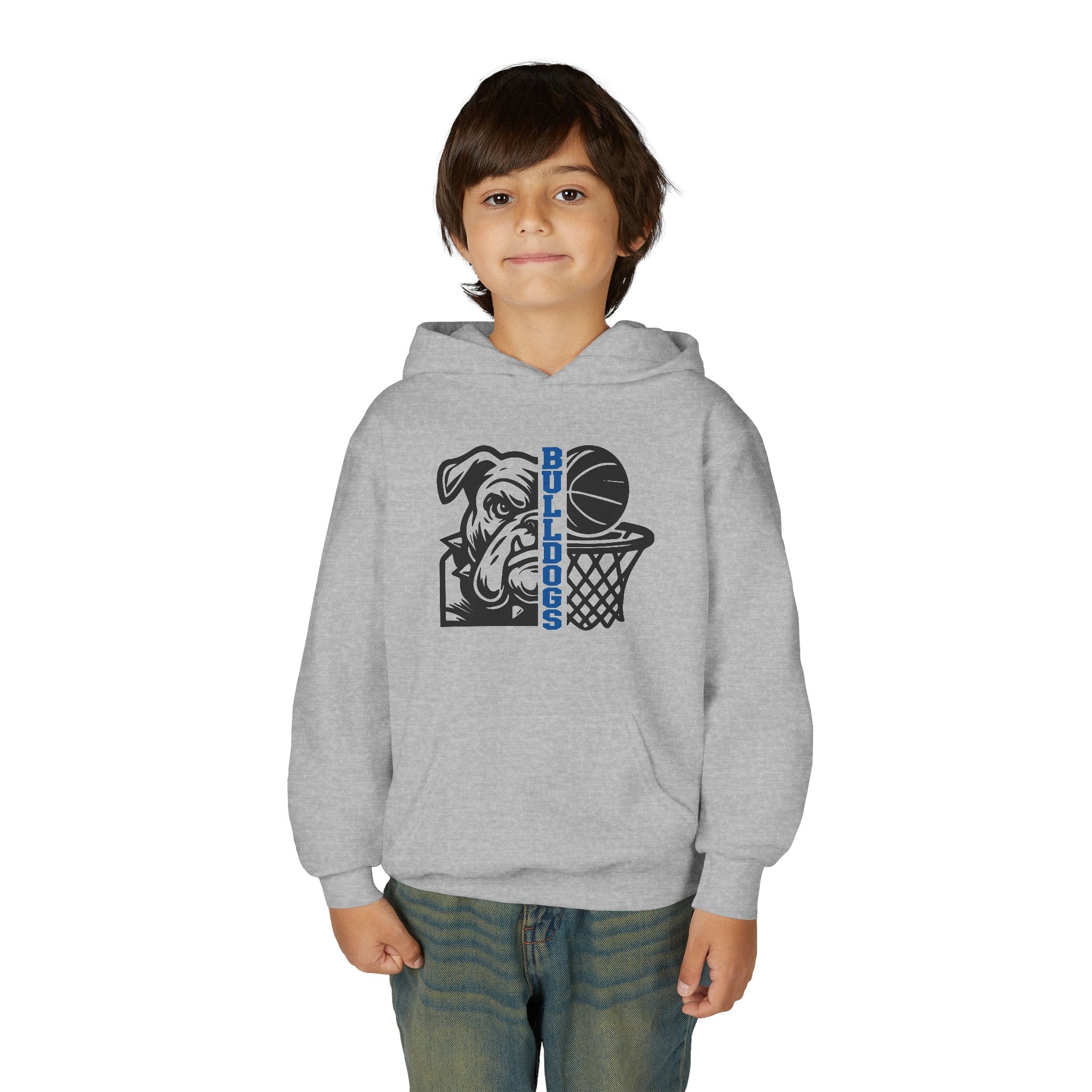 Bulldog Basketball Hooded Sweatshirt (Youth)