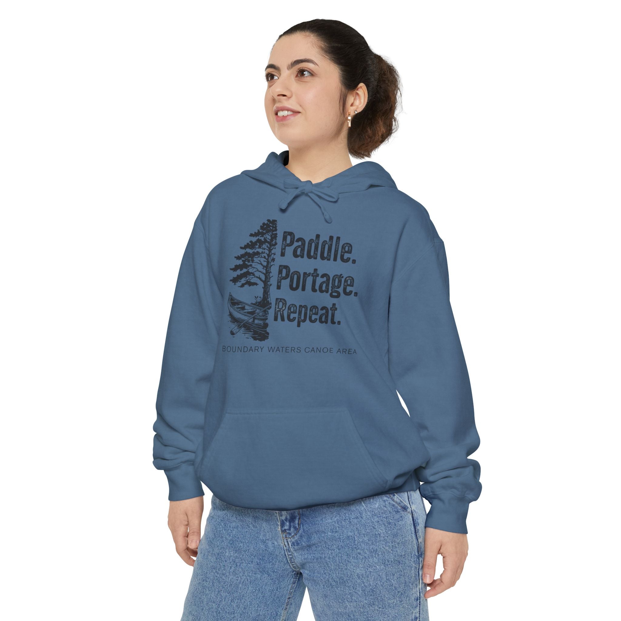 Paddle. Portage. Repeat. Hoodie