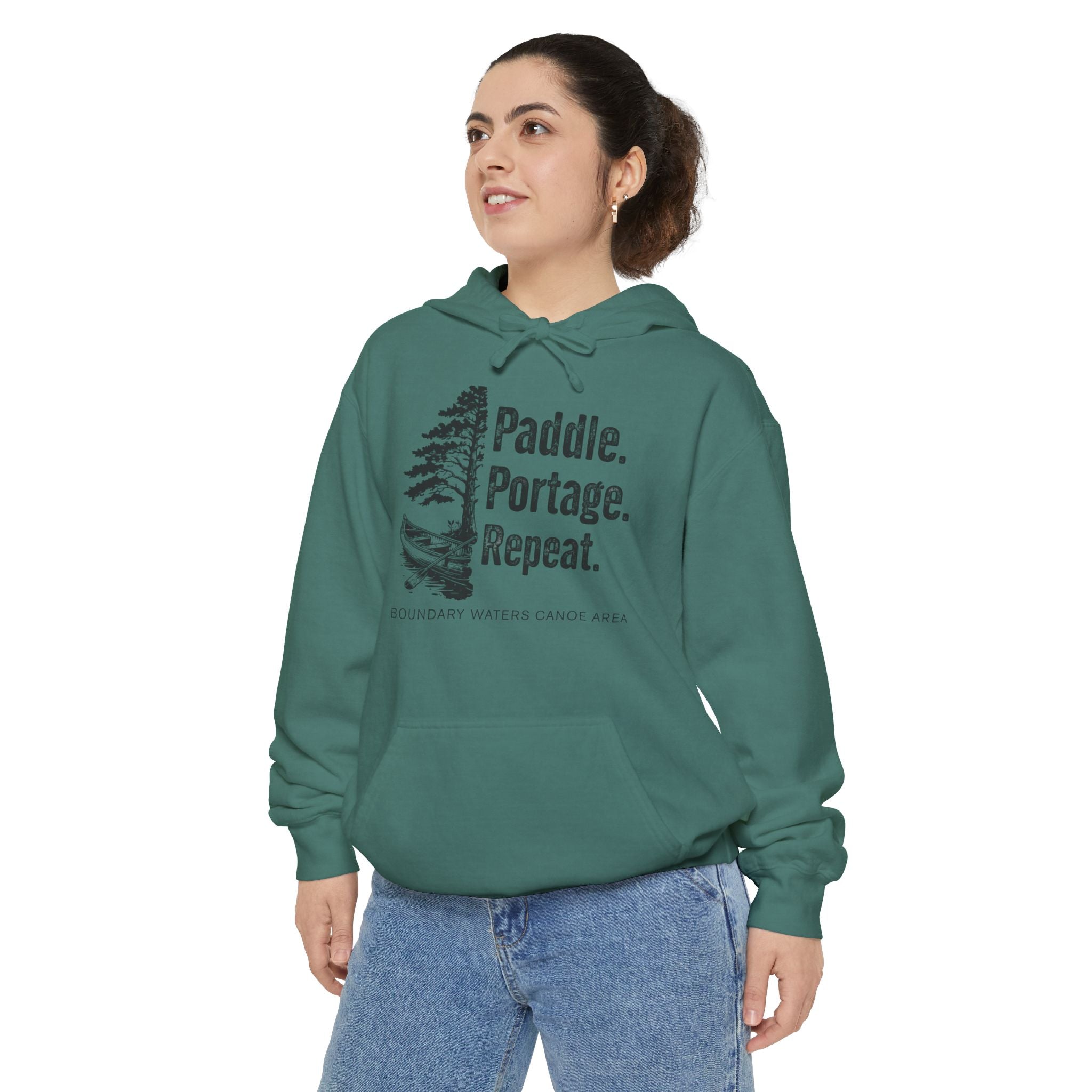 Paddle. Portage. Repeat. Hoodie