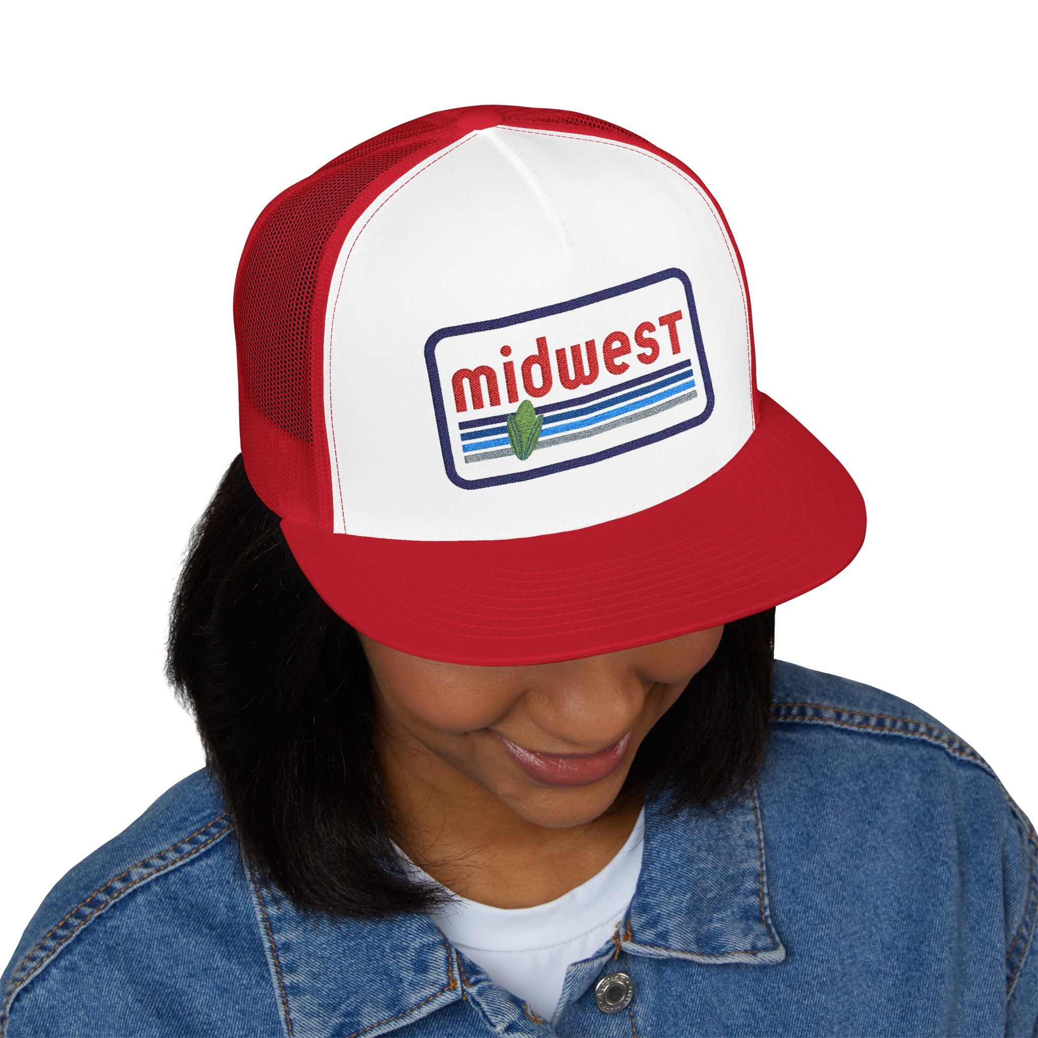 Midwest Embroidered 5 Panel Trucker Cap