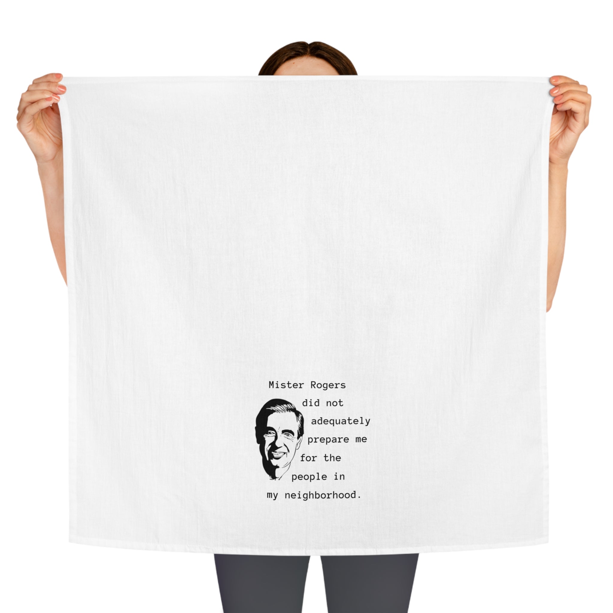 Whimsical Mister Rogers Tea Towel