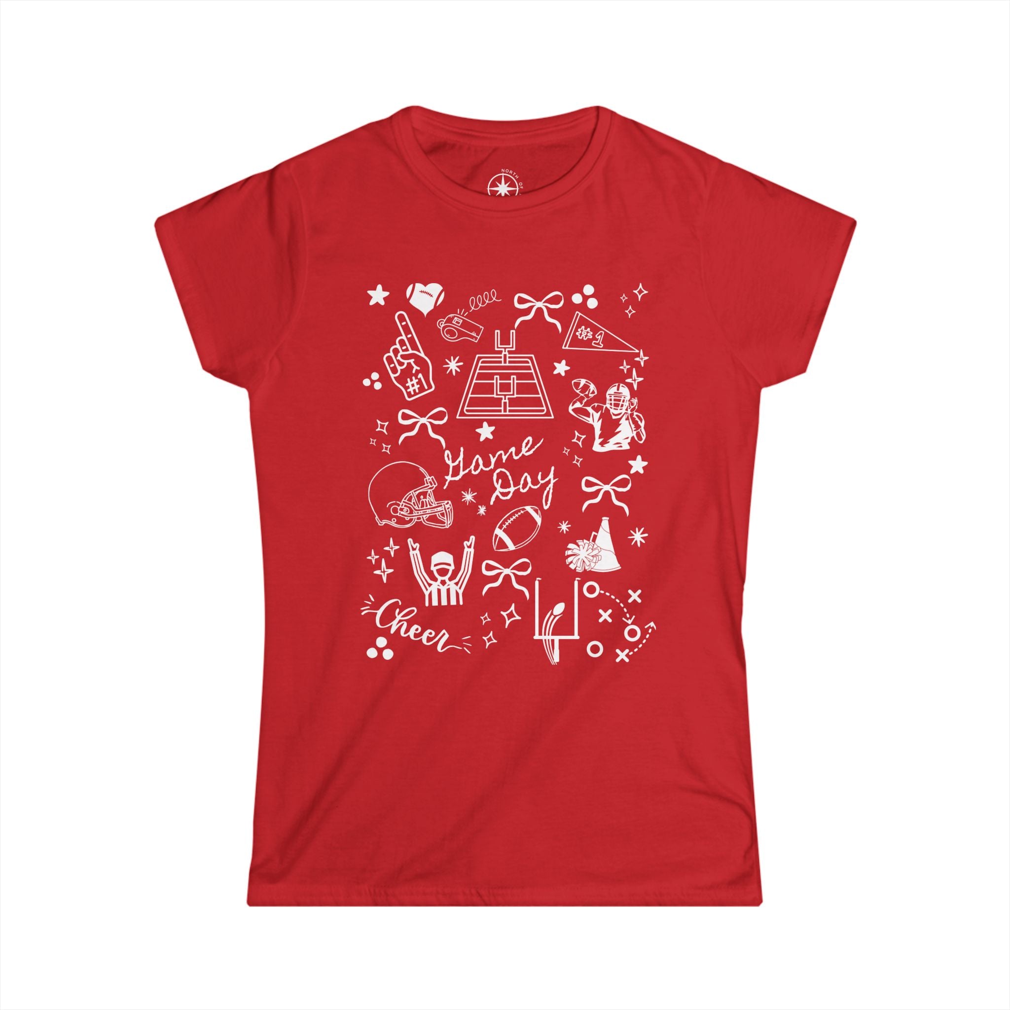 Football Game Day Women's Softstyle Tee