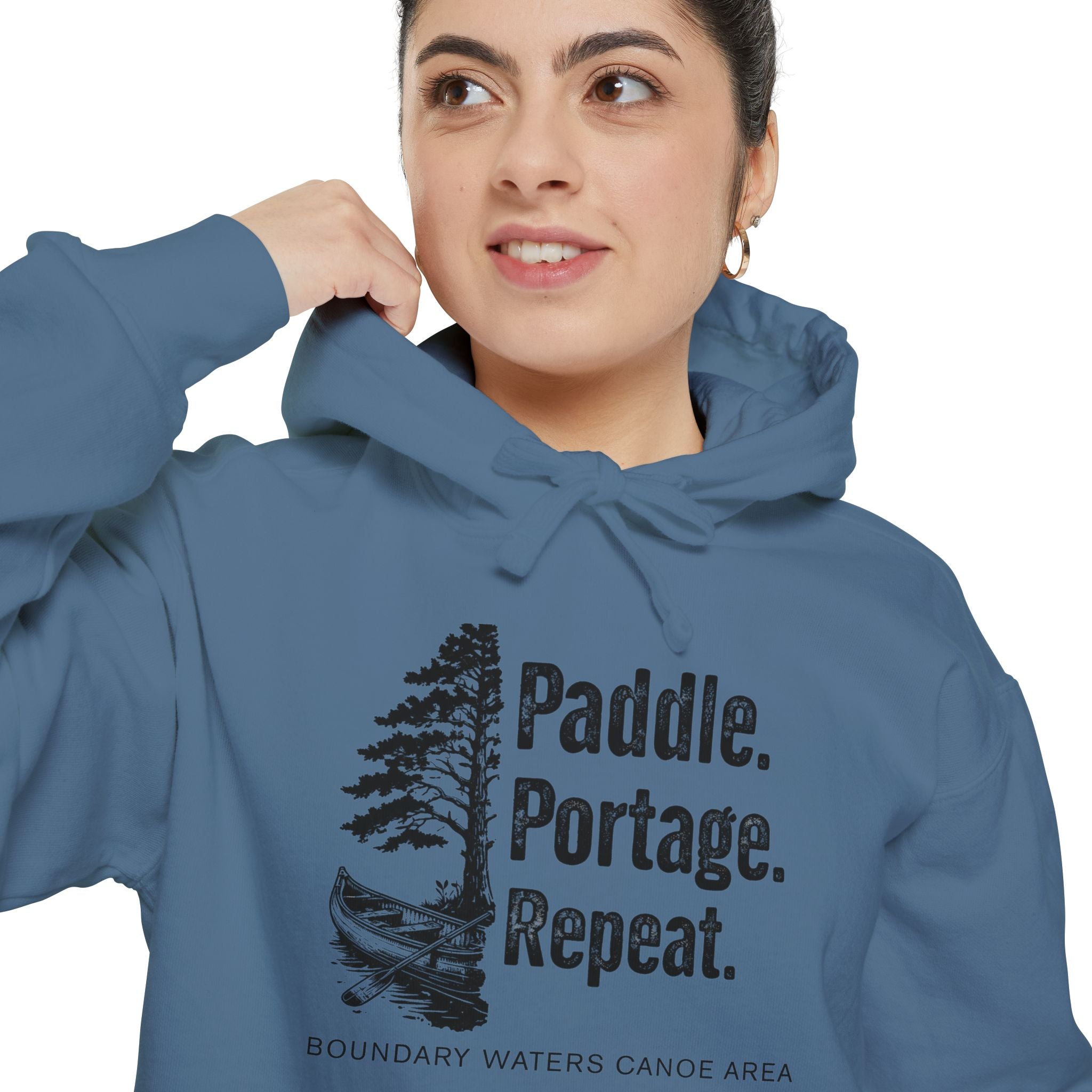 Paddle. Portage. Repeat. Hoodie