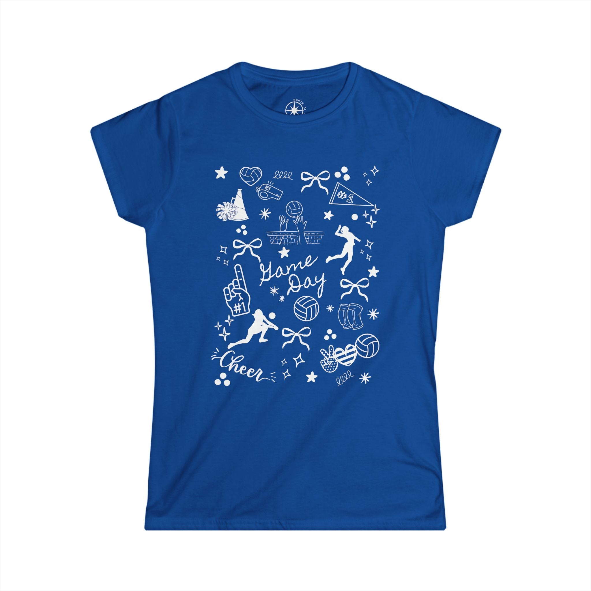 Volleyball Game Day Women's Softstyle Tee