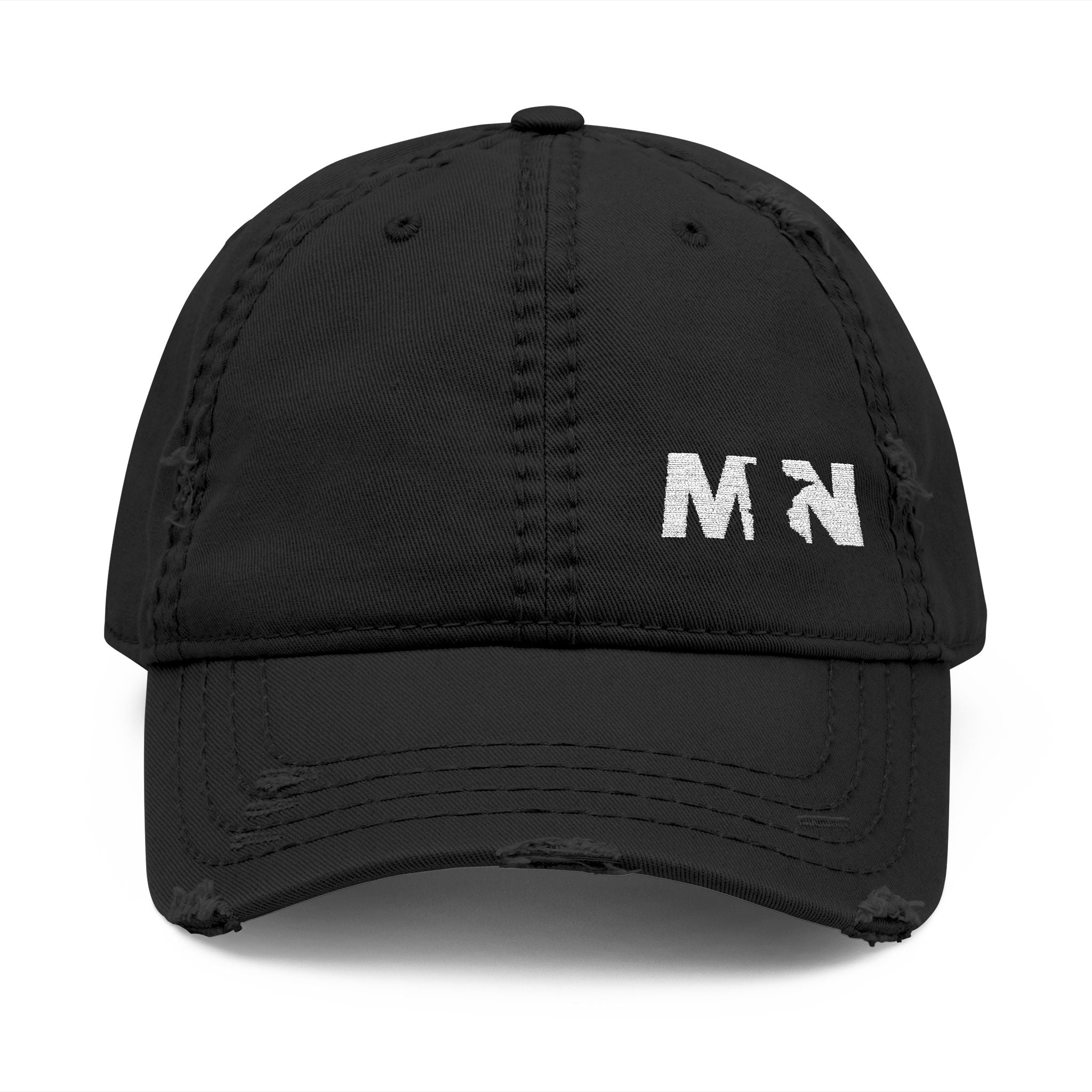 Distressed Embroidered MN Dad Hat