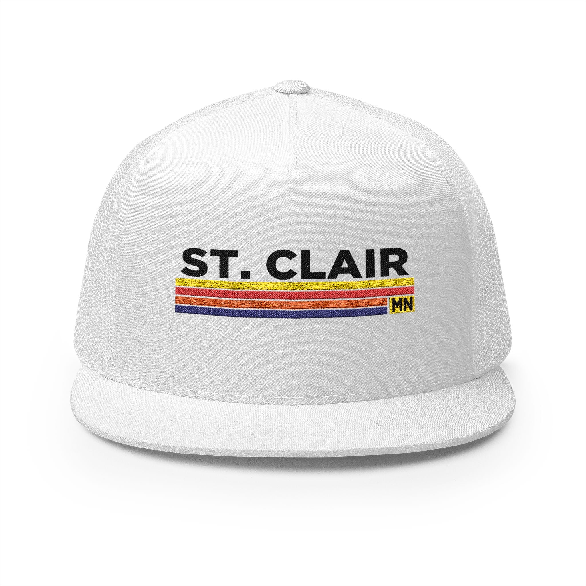 St. Clair Embroidered 5 Panel Trucker Cap