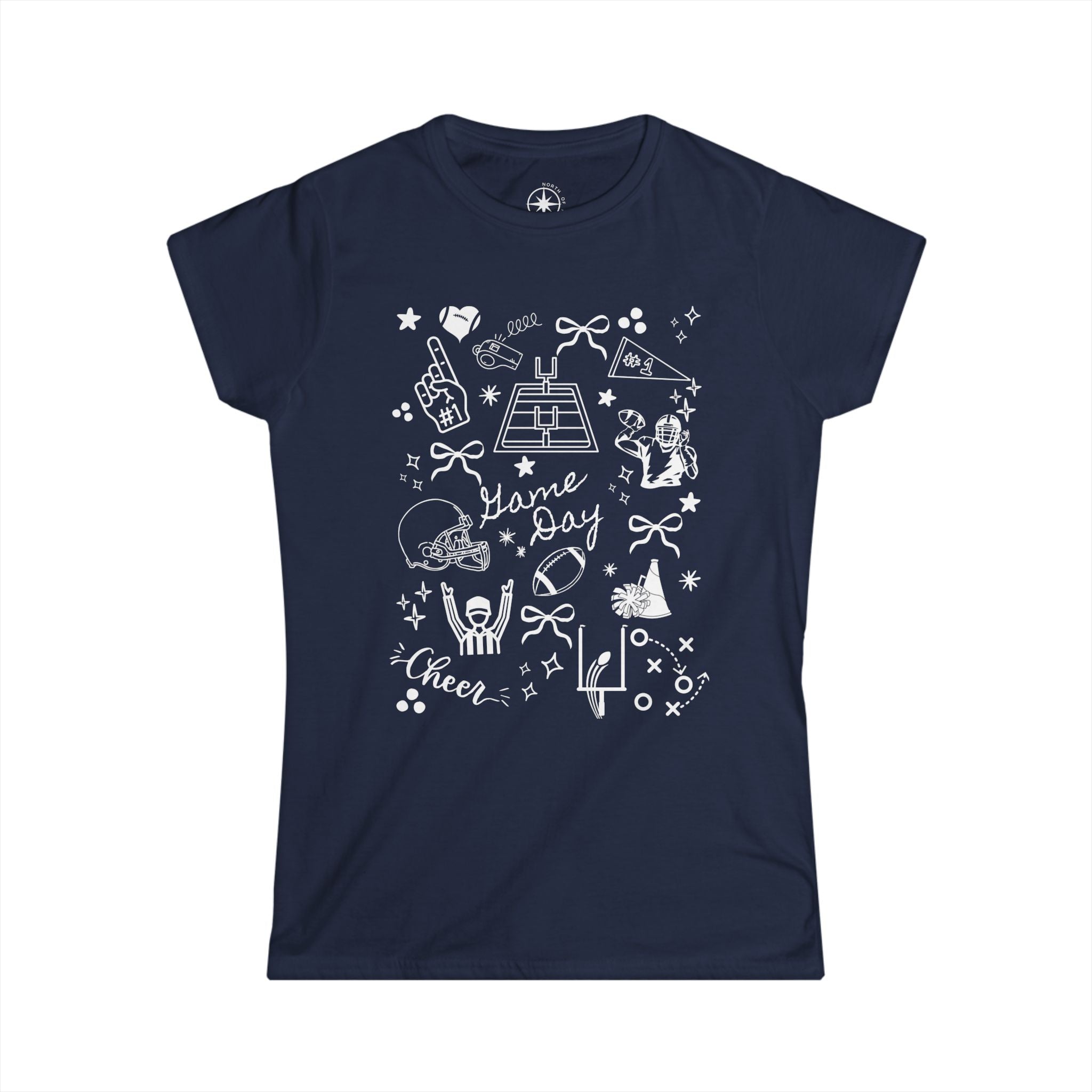 Football Game Day Women's Softstyle Tee