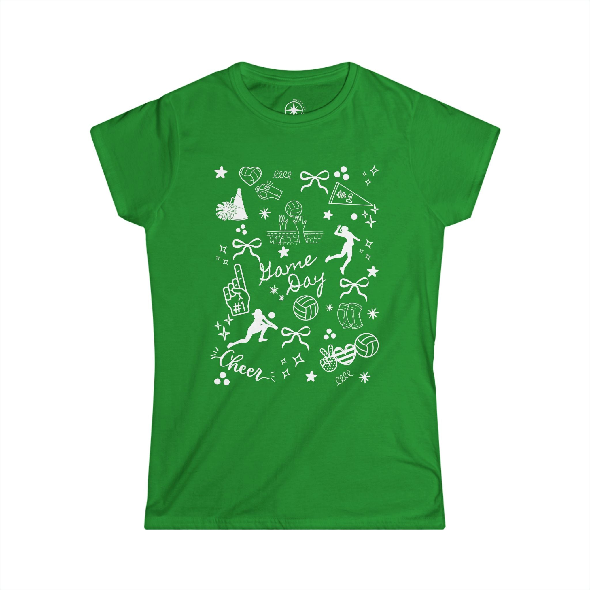 Volleyball Game Day Women's Softstyle Tee