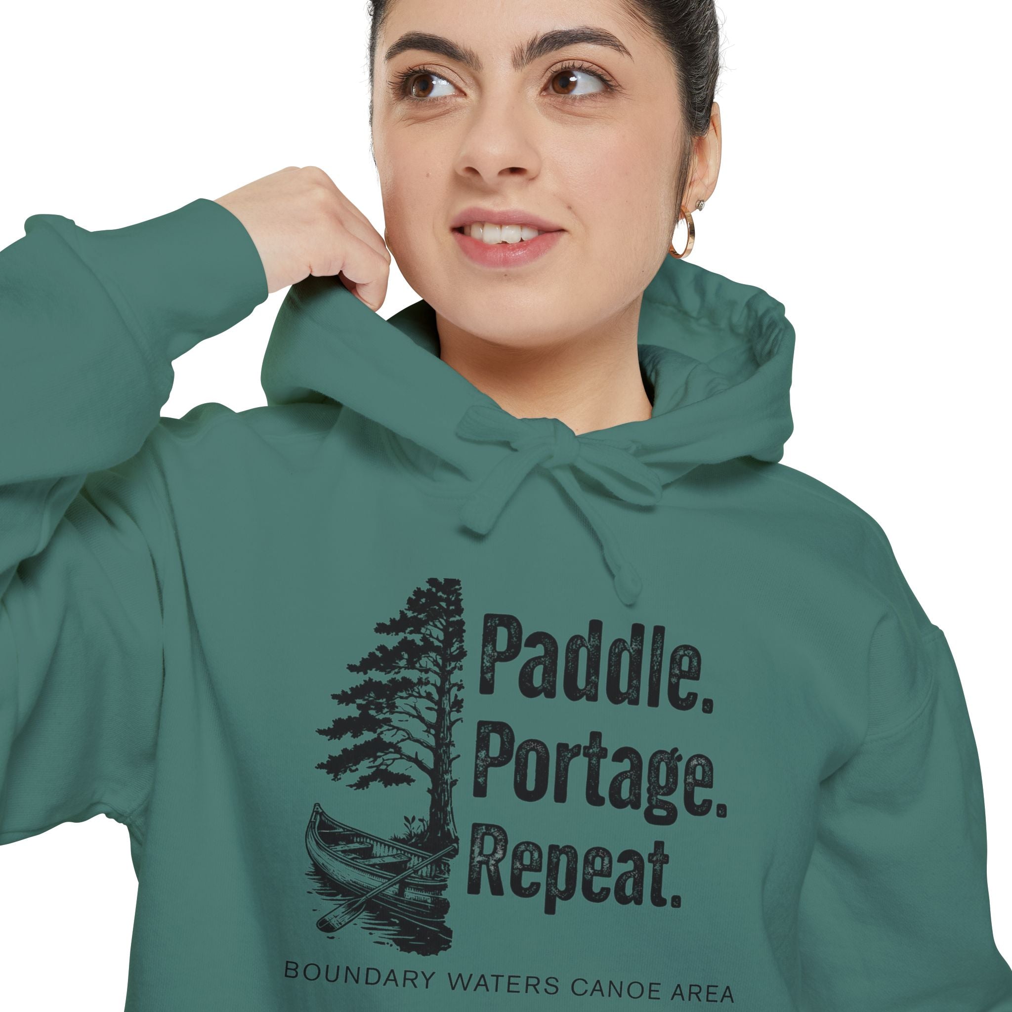 Paddle. Portage. Repeat. Hoodie