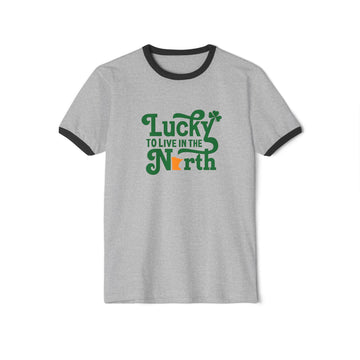 Lucky to Live in the North Ringer T-Shirt