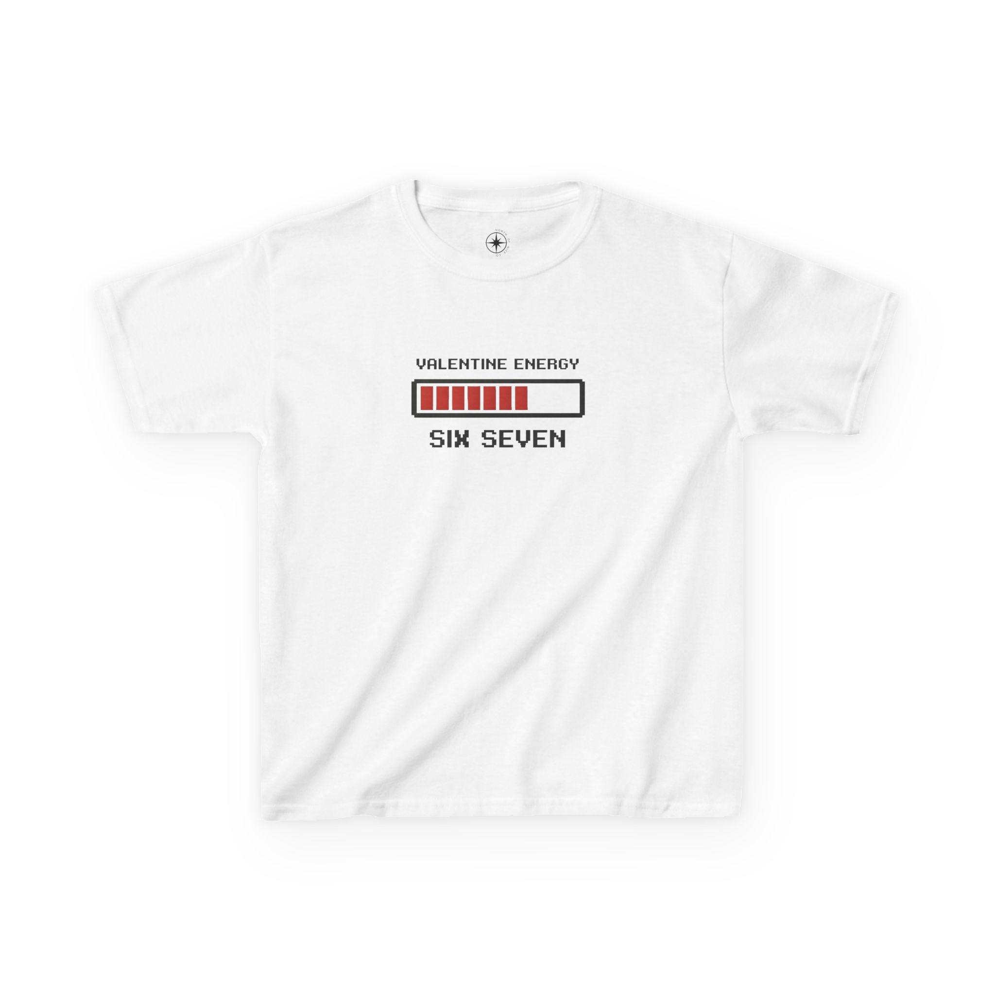 Valentine Energy Progress Bar Kids Tee | Six Seven