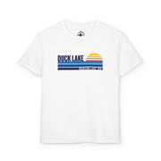 Youth T-Shirt — 'Duck Lake' Retro Sunset Kids Tee