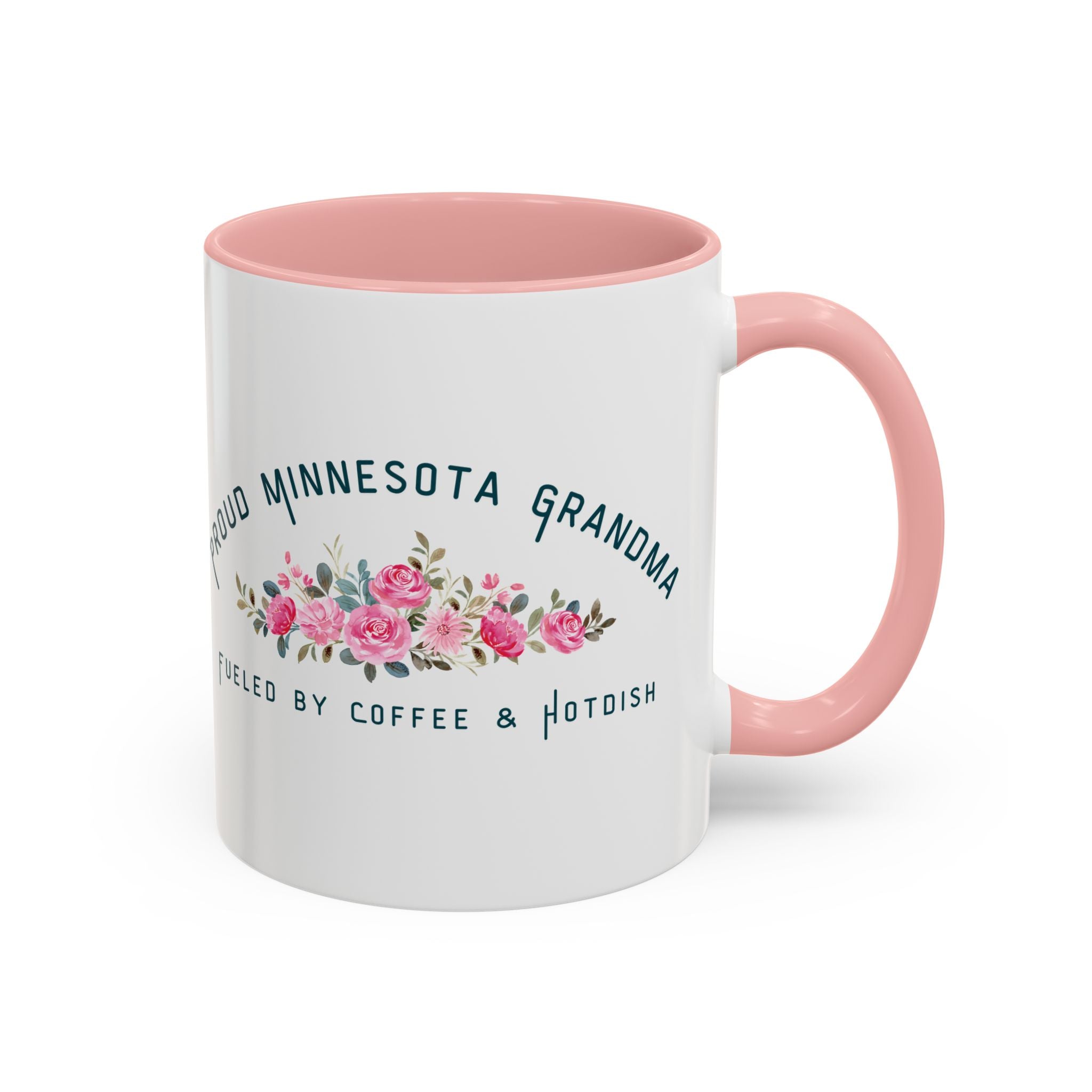 Proud Minnesota Grandma Coffee Mug — “Fueled by Coffee & Hotdish” Accent Mug