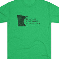 The Holy Trinity Tee: Pull Tabs, Meat Raffles and Barstool Talk T-shirt