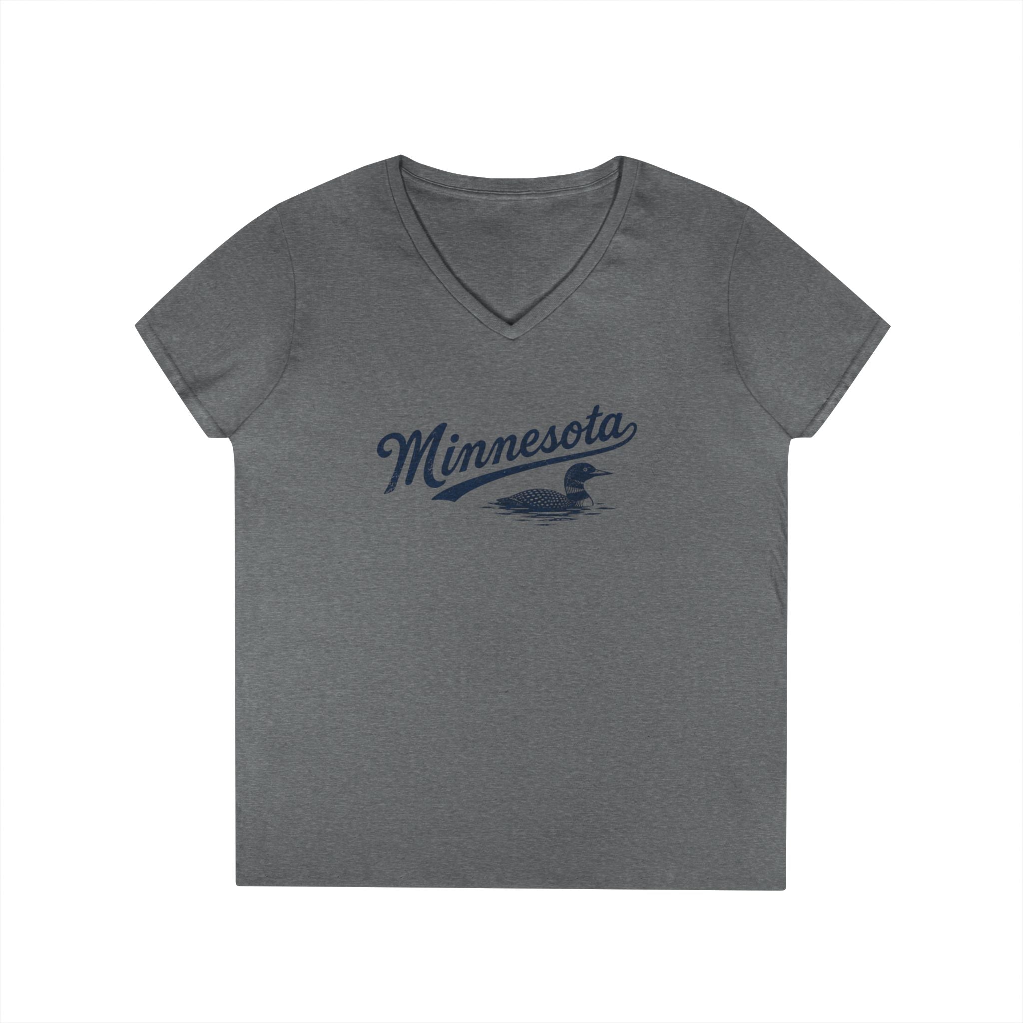 Minnesota Loon V-Neck Tee (Ladies size)