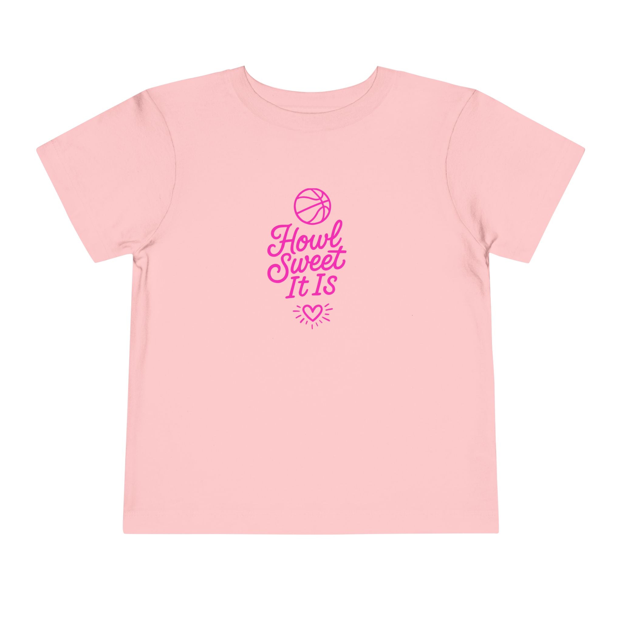 Howl Sweet It Is Toddler T-shirt - Cute Basketball Tee for Kids