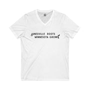 Janesville Roots V-Neck Tee | Minnesota Grown Shirt for Proud Locals
