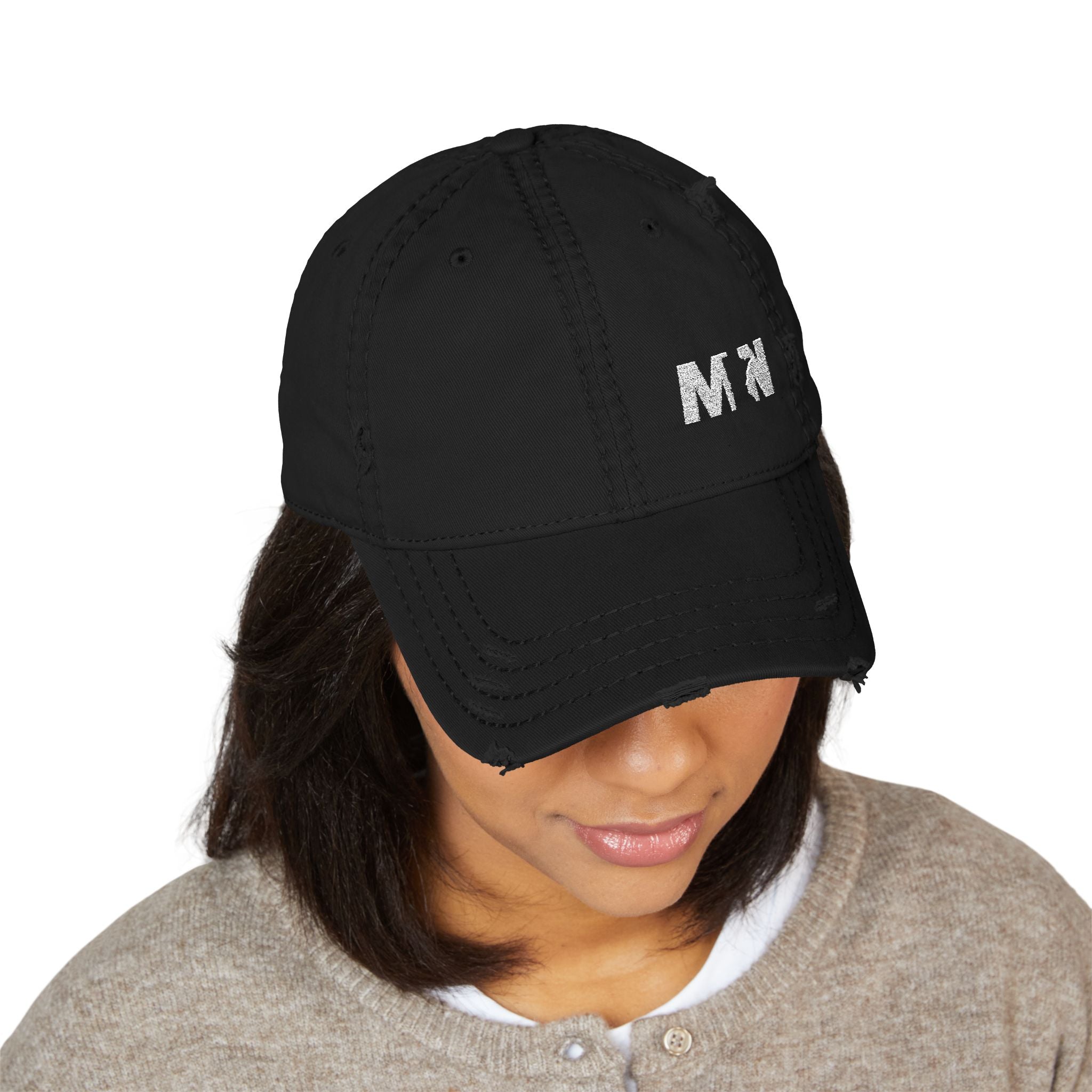 Distressed Embroidered MN Dad Hat