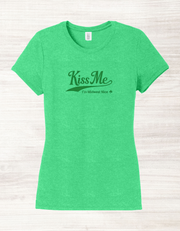 Kiss Me I'm Midwest Nice Woman's Tee St. Patrick's Day