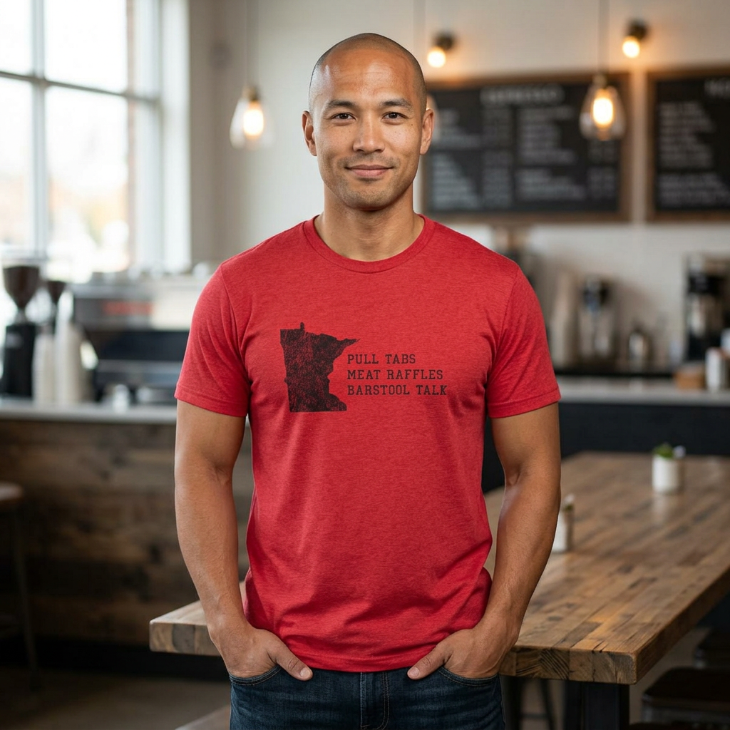 The Holy Trinity Tee: Pull Tabs, Meat Raffles and Barstool Talk T-shirt