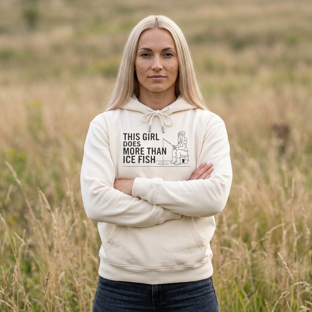 This Girl Does More Than Ice Fish Hoodie