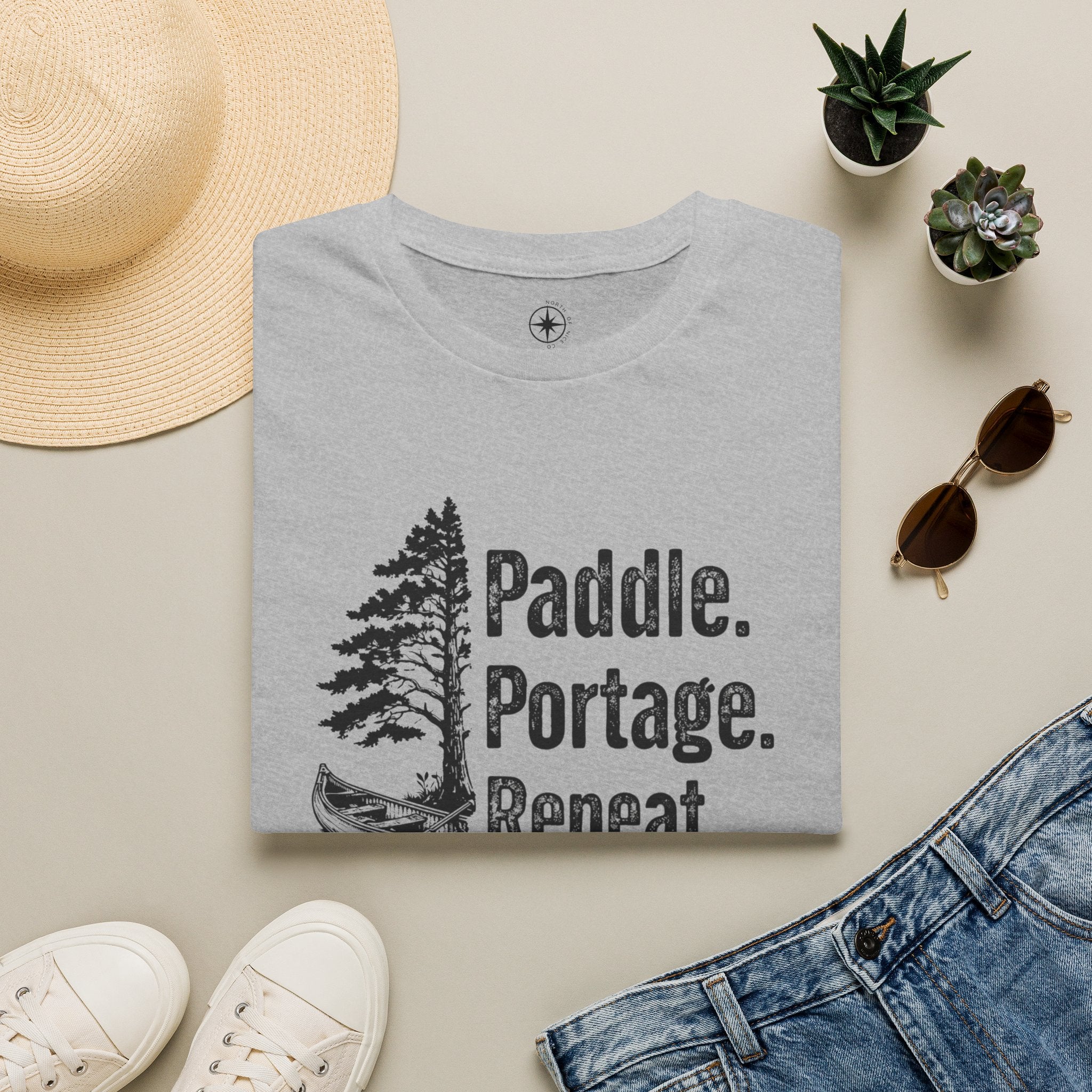 Paddle. Portage. Repeat. T-shirt