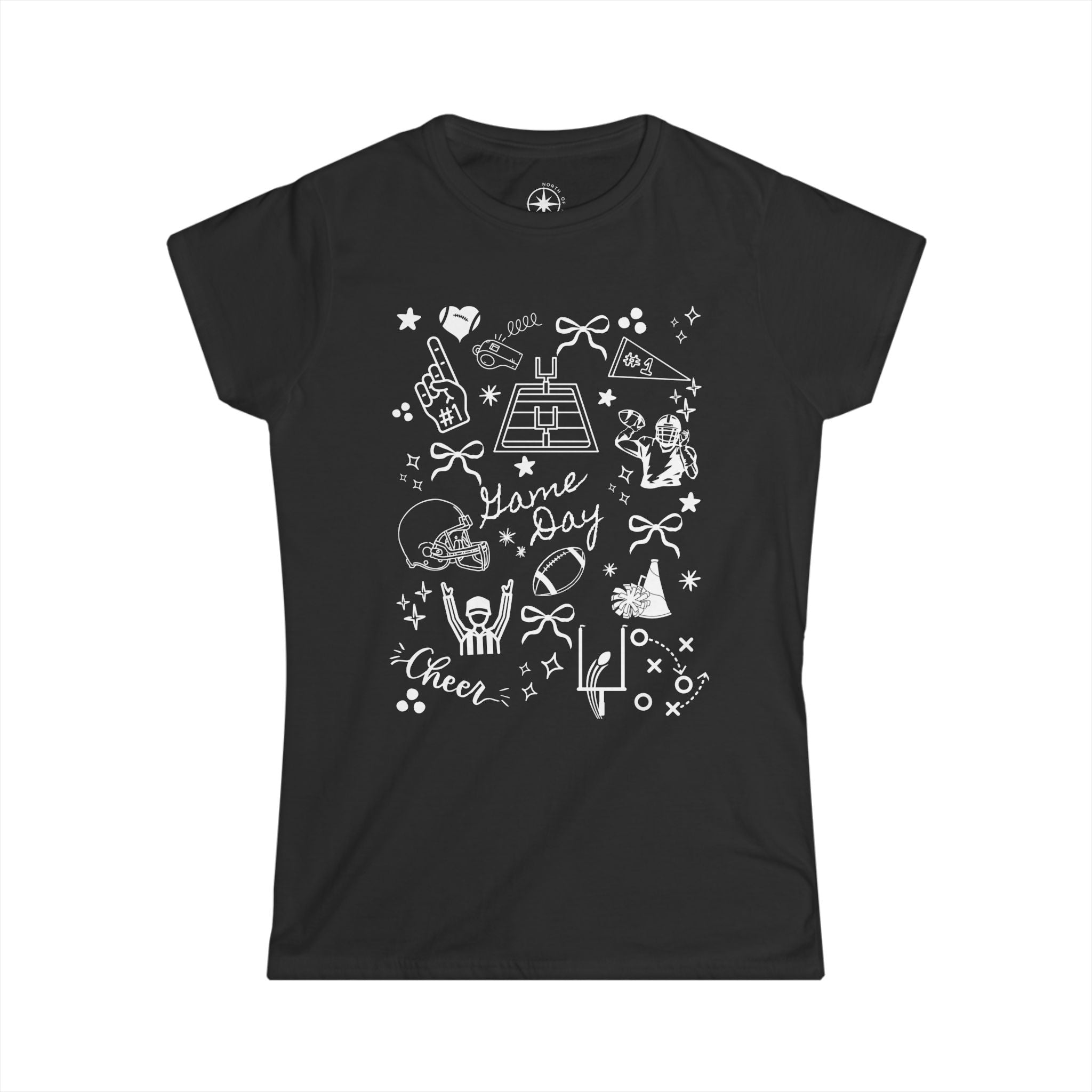 Football Game Day Women's Softstyle Tee
